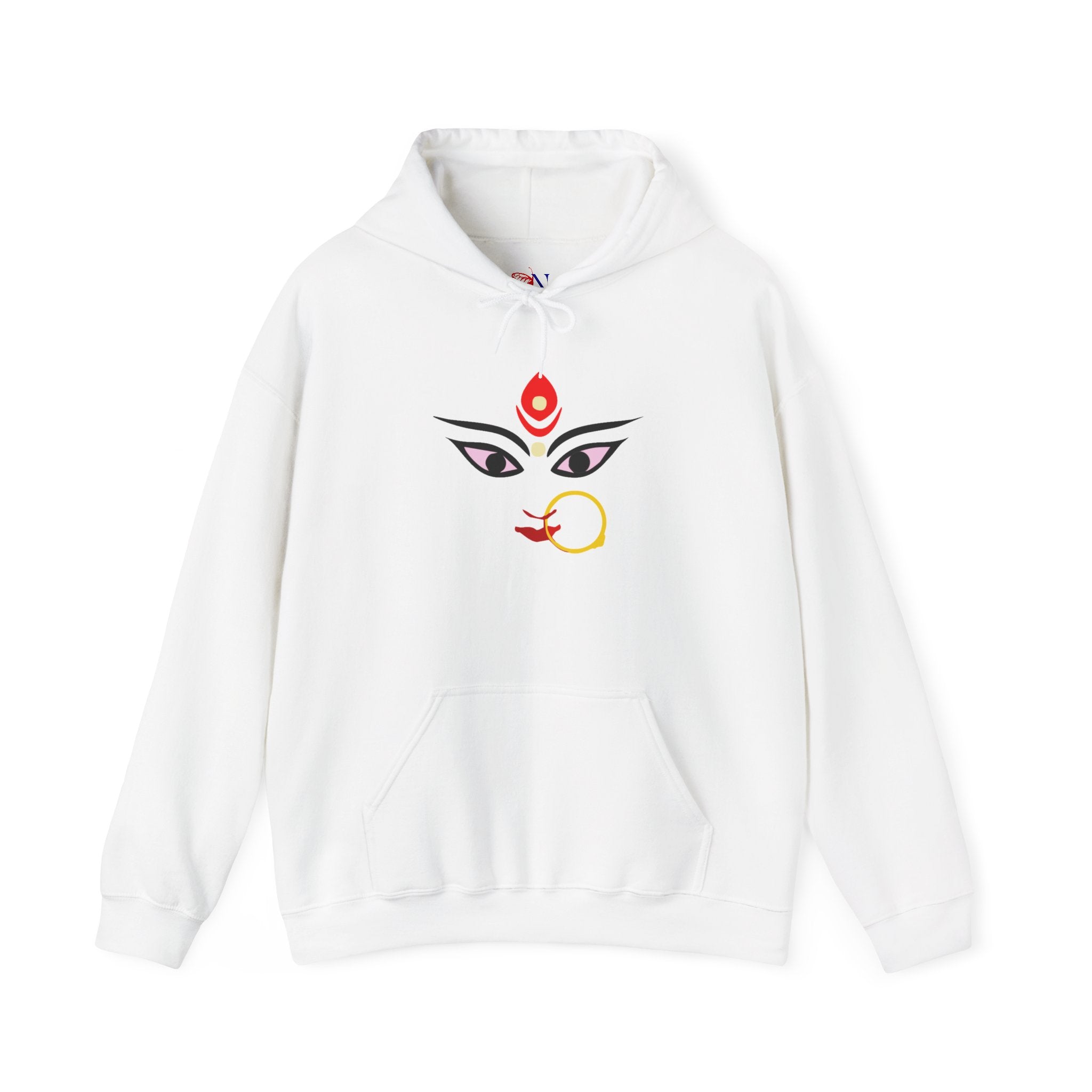 Goddess Durga Eyes Hoodie – Divine Bengali Durga Puja Sweatshirt