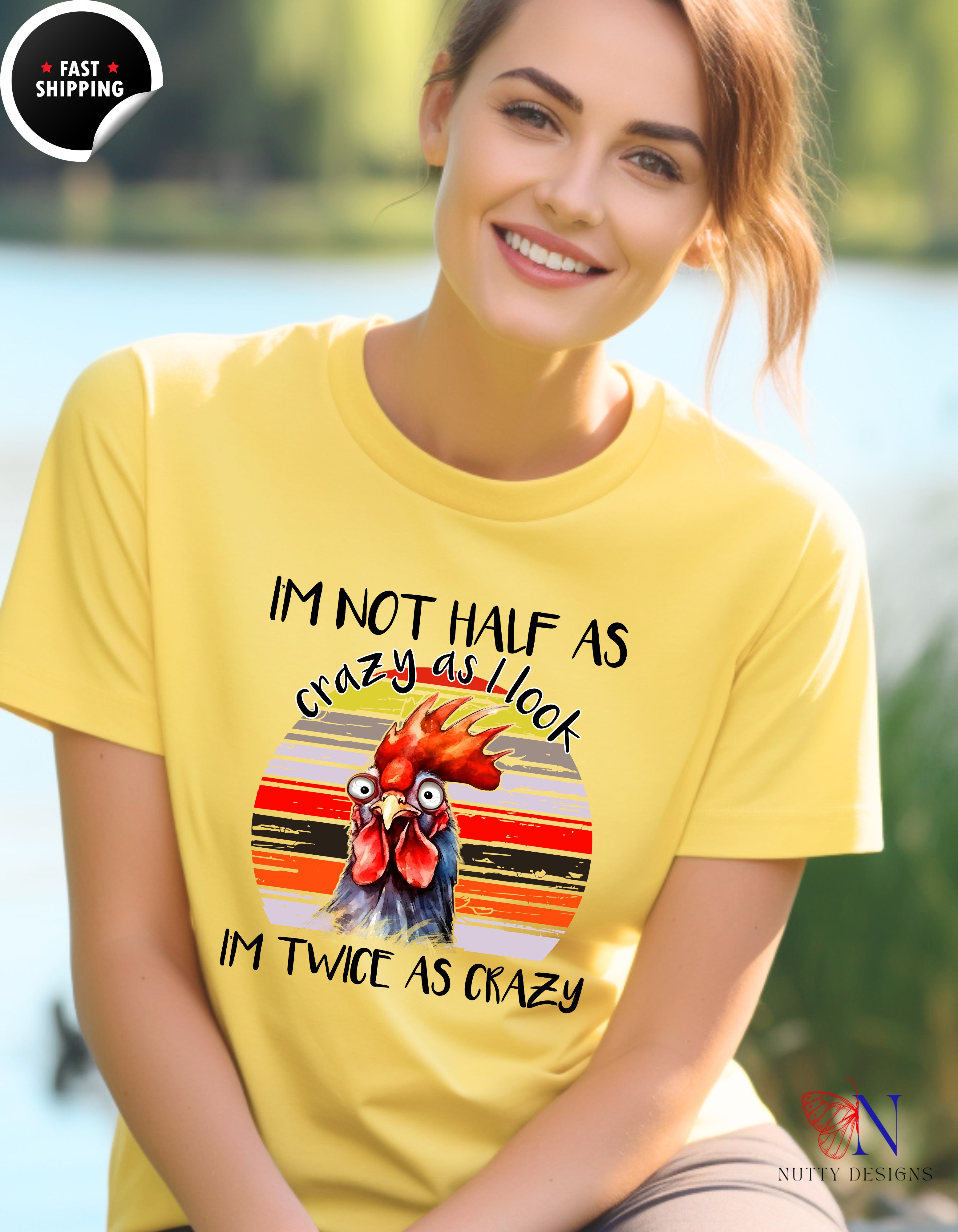 I'm Not Half As Crazy As I Look I'm Twice As Crazy Mug Product Photo | Nutty Designs