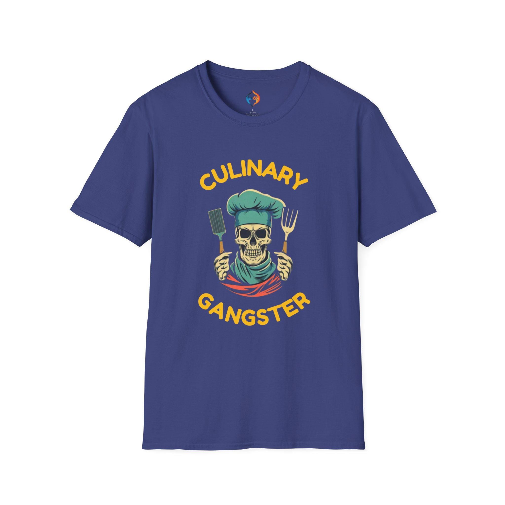 Culinary Gangster Funny Skeleton Tee | Cool Cooking Humor Tee | Gift for Chefs & Food Lovers, funny t shirts