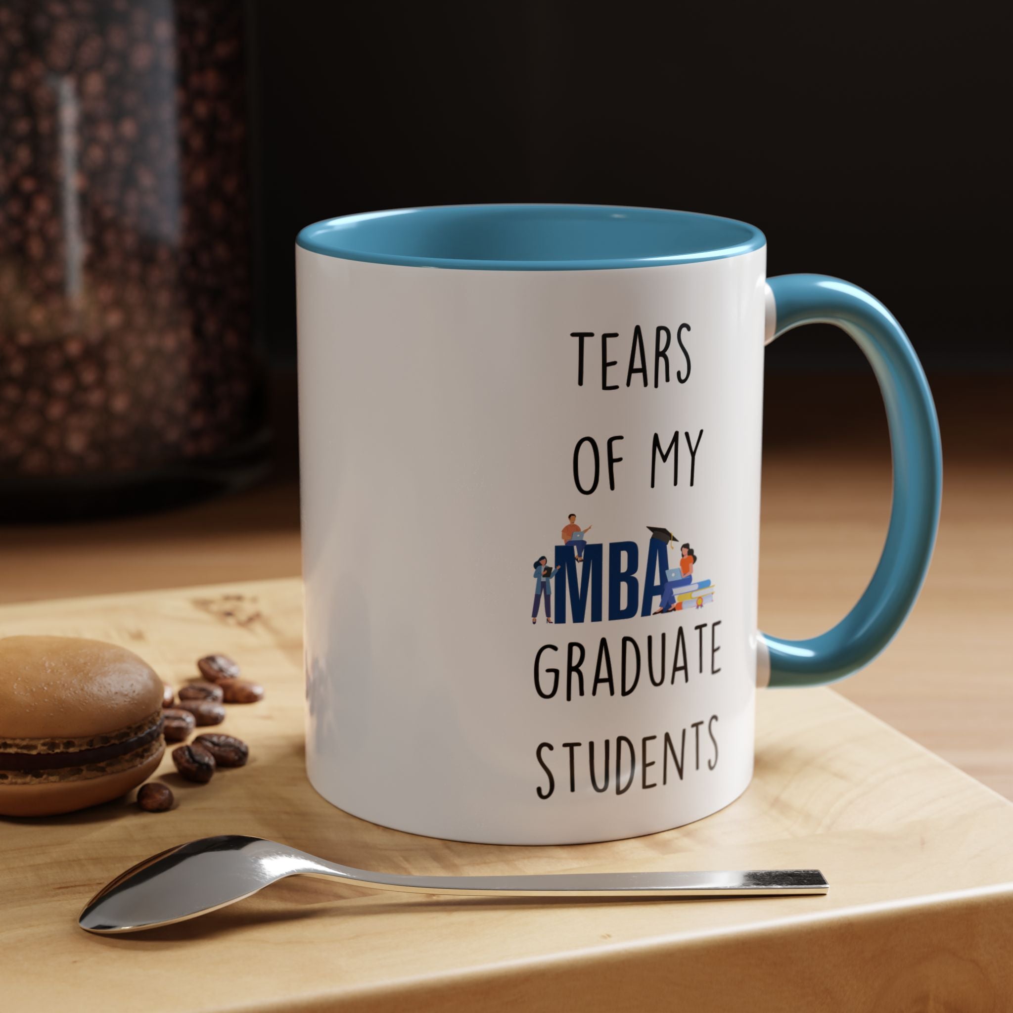 Funny Coffee Mug, Personalized Mug, Tears Of My Graduate Students, Accent Cup (11, 15oz), Sarcastic Mug,  Tea Coffee Cup, Gift Under 20