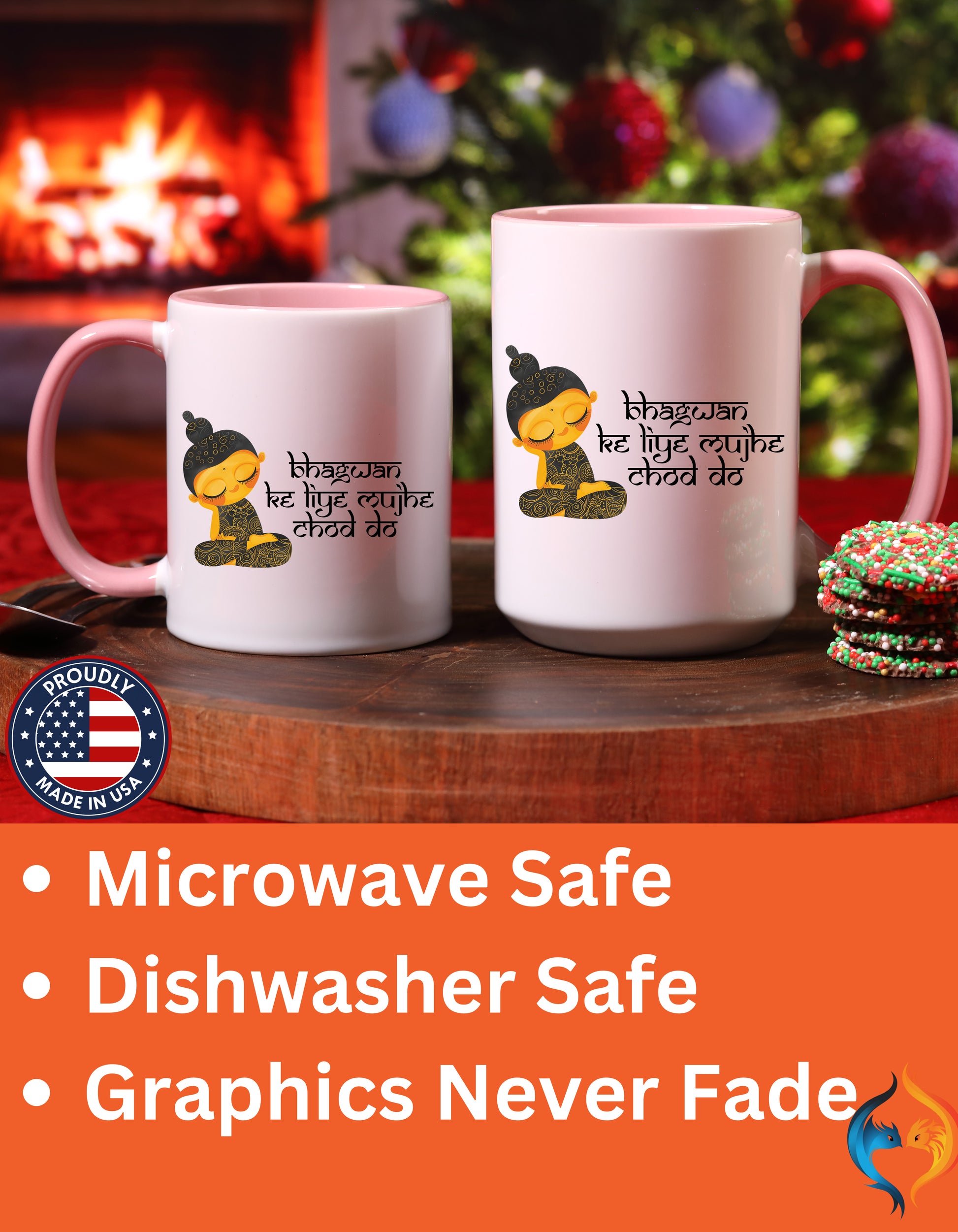 Bhagwan Ke Liye Mujhe Chod Do Pink accent mug product image