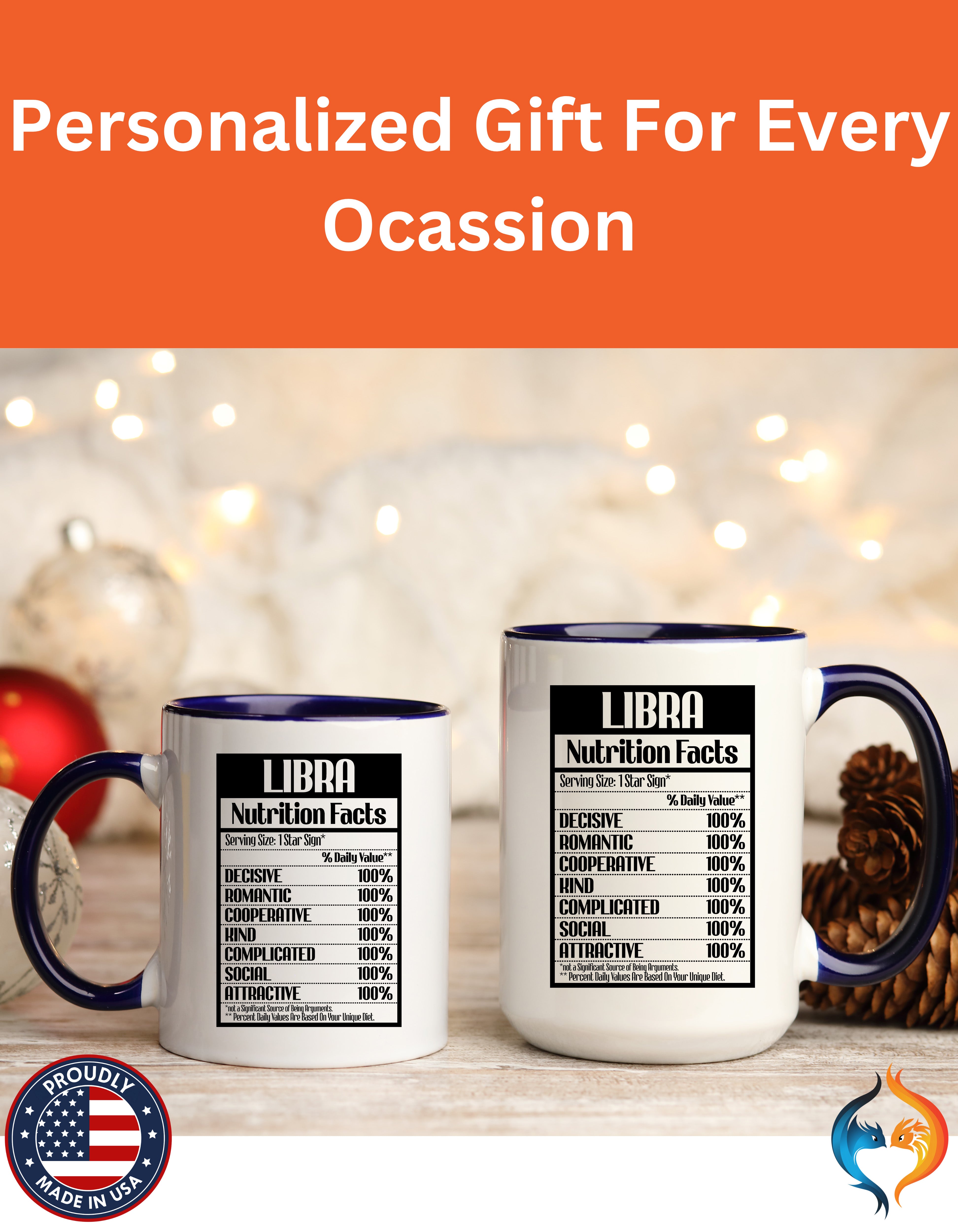 Human Being Nutrition Facts Mug Product Photo | Nutty Designs