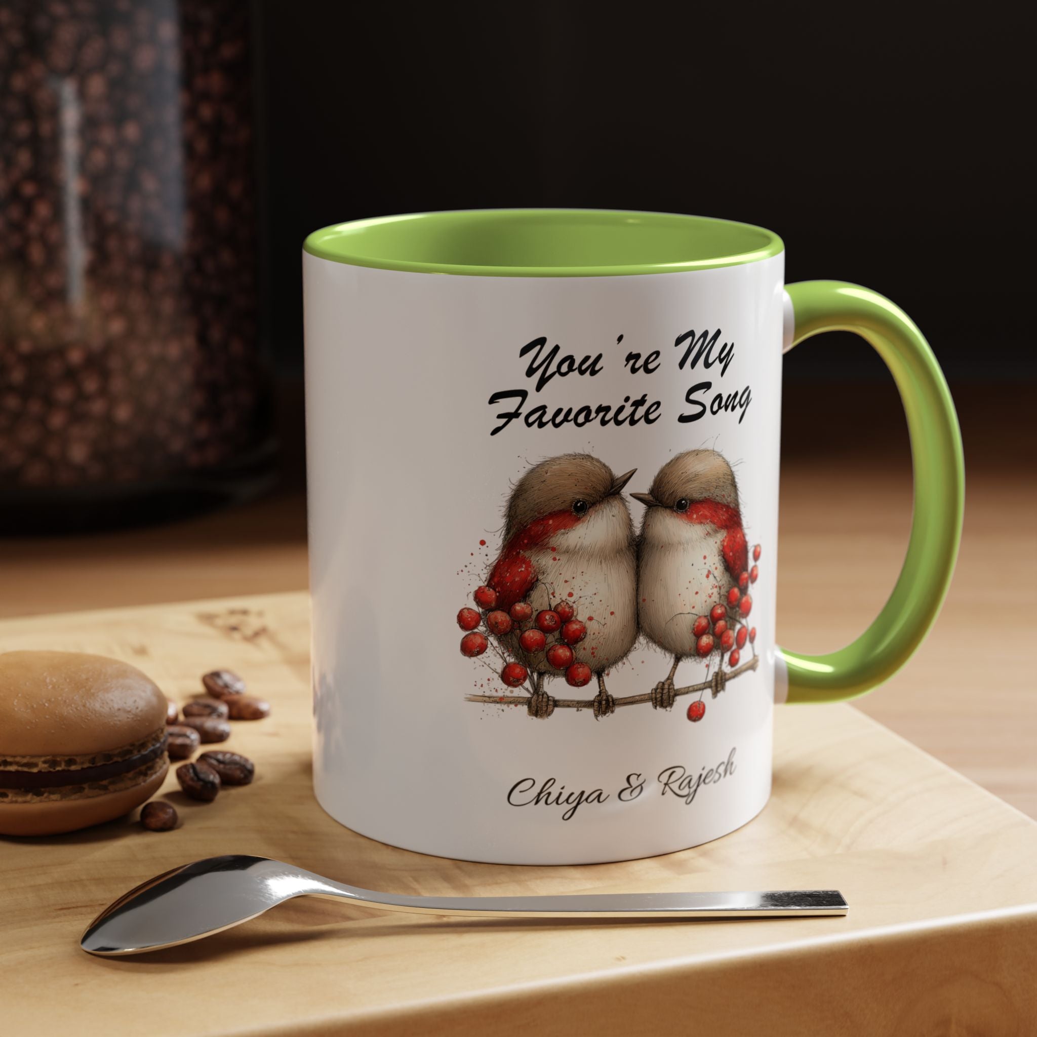 You Are My Favorite Song Robin Couple , Valentine's Day Love Mug Lifestyle Mockup | Nutty Designs