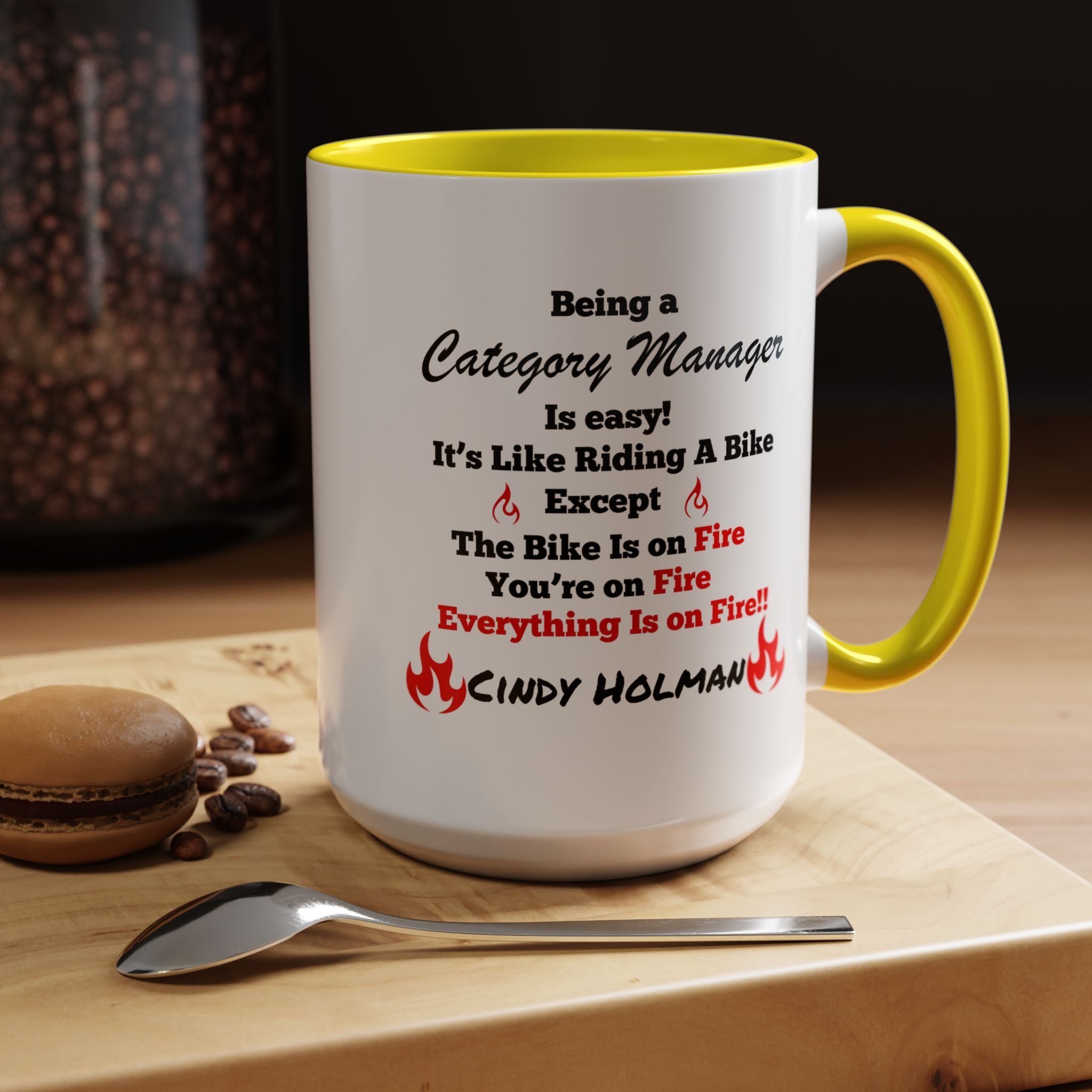 Being A Category Manager Is Easy Accent Coffee Mug — Funny Office Manager Gift (11/15oz)