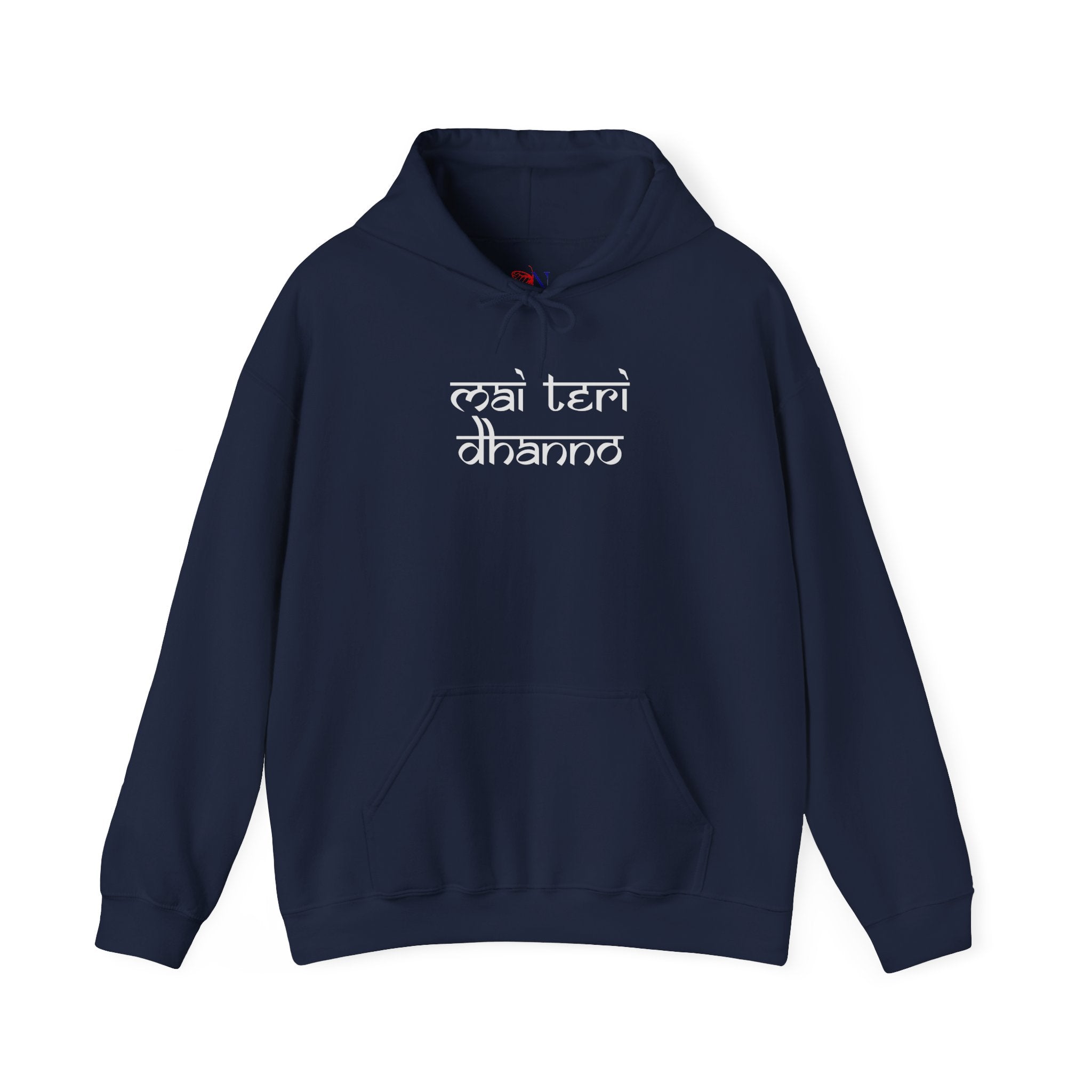 Mai Teri Dhanno Hoodie — Punjabi Quote Graphic Hooded Sweatshirt