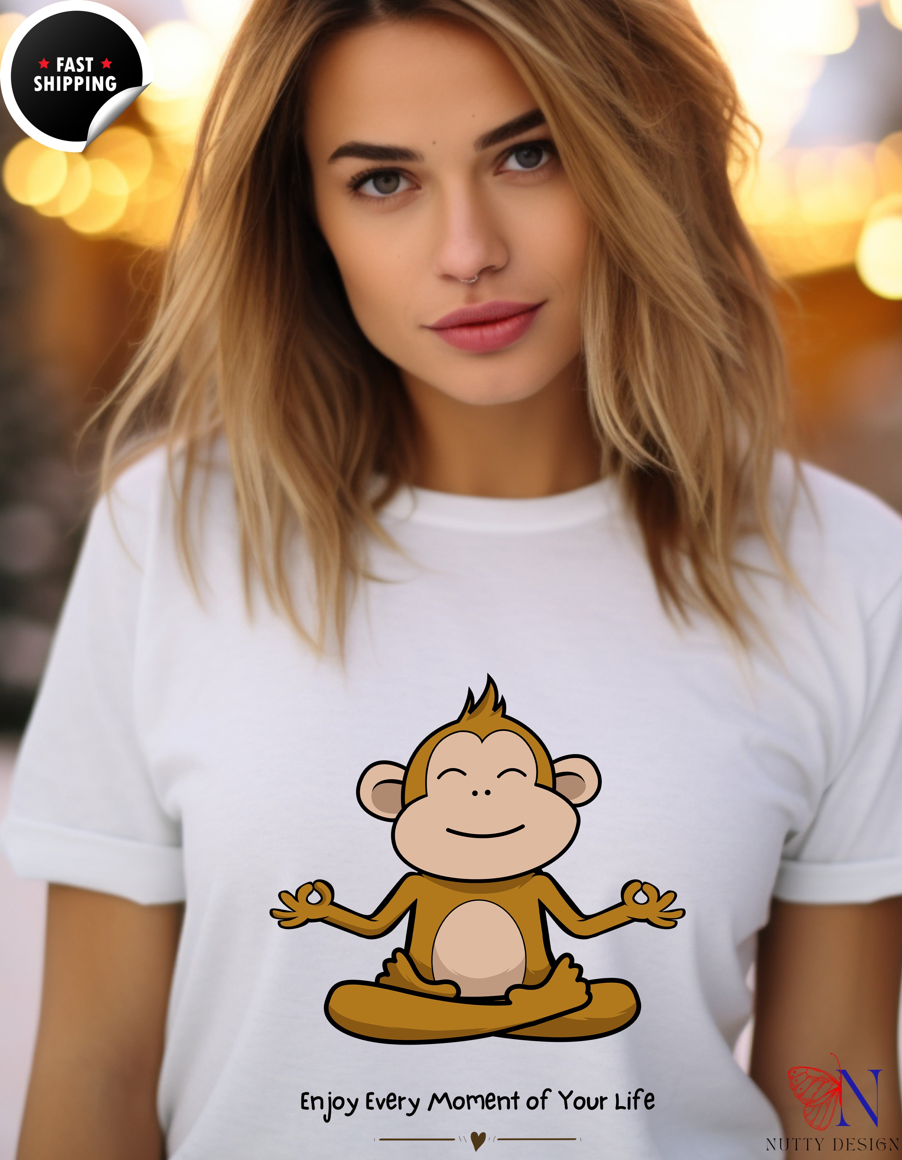 Enjoy Every Moment Of Your Life , Motivational T-Shirt Product Photo | Nutty Designs