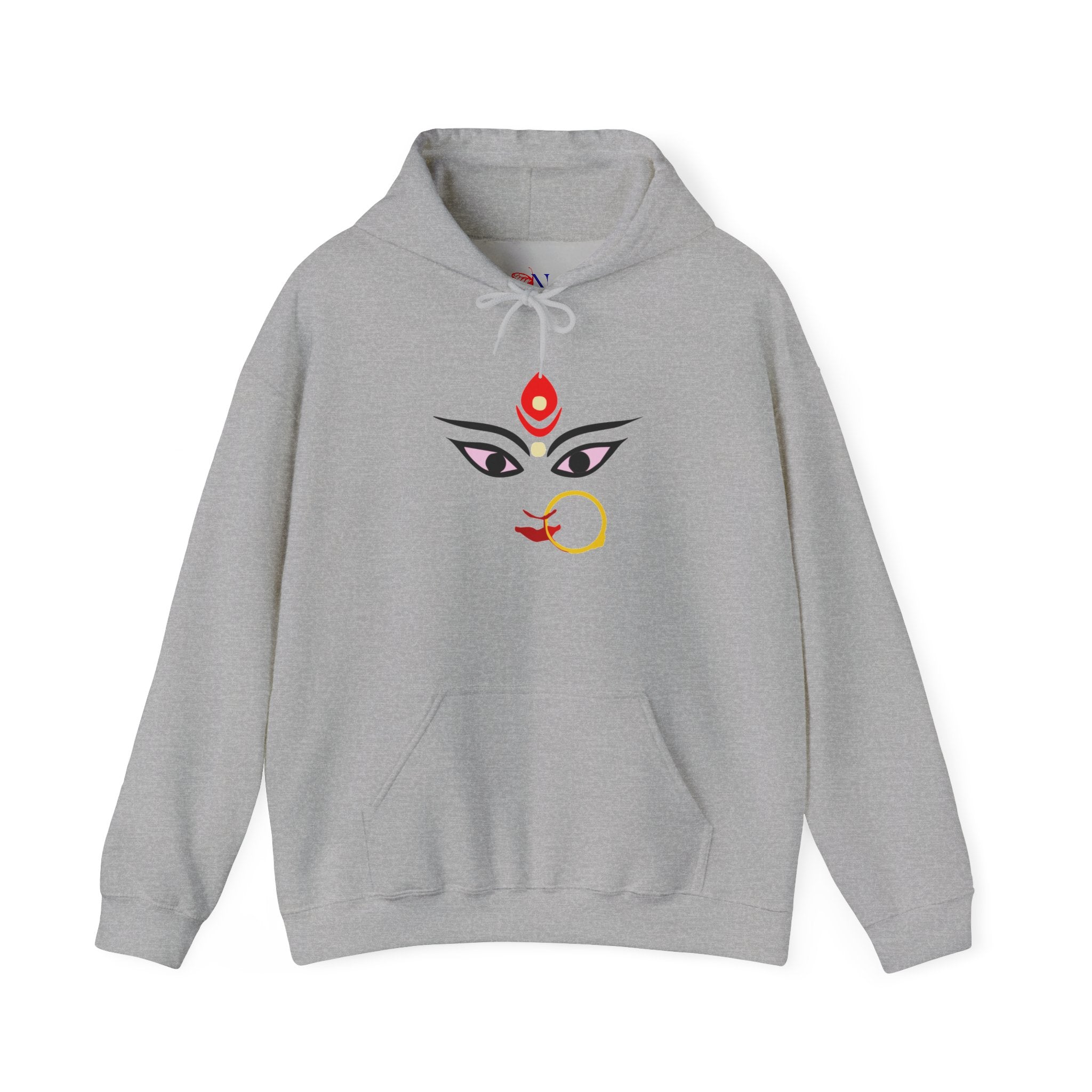 Goddess Durga Eyes Hoodie – Divine Bengali Durga Puja Sweatshirt
