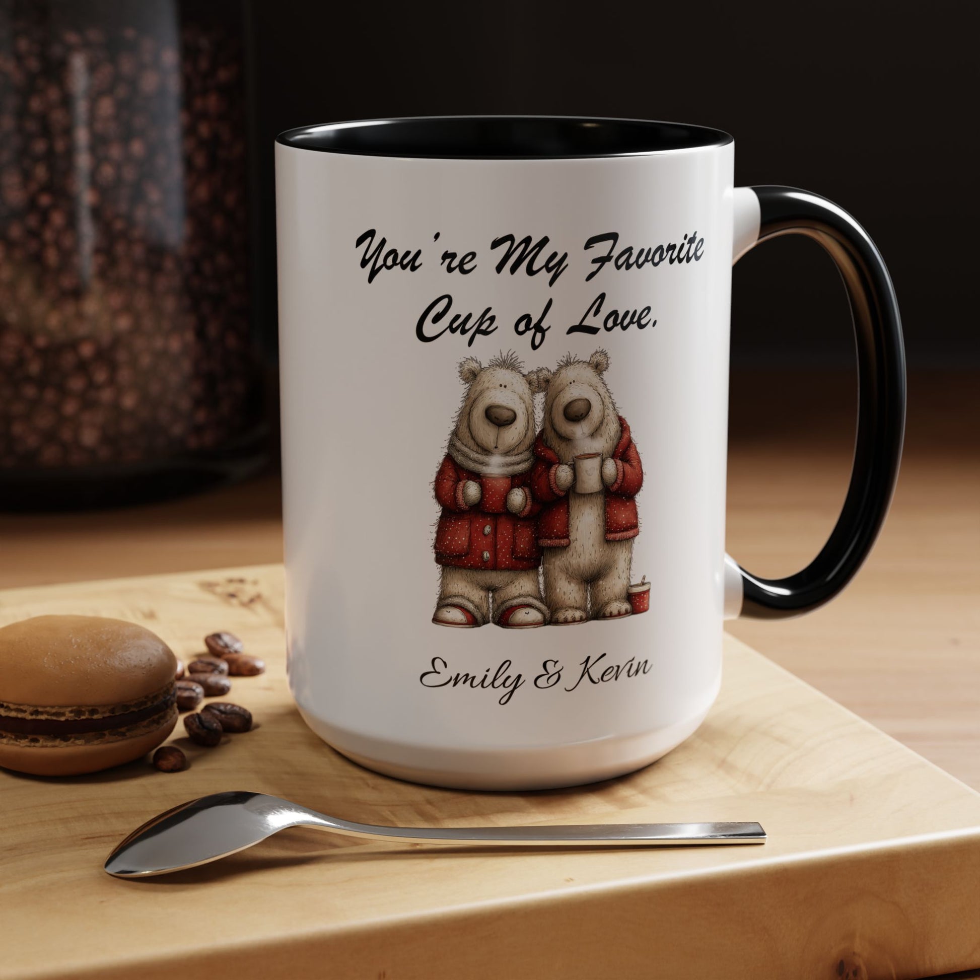 You Are My Favorite Cup of Love Bear Couple Valentine Mug Lifestyle Mockup | Nutty Designs