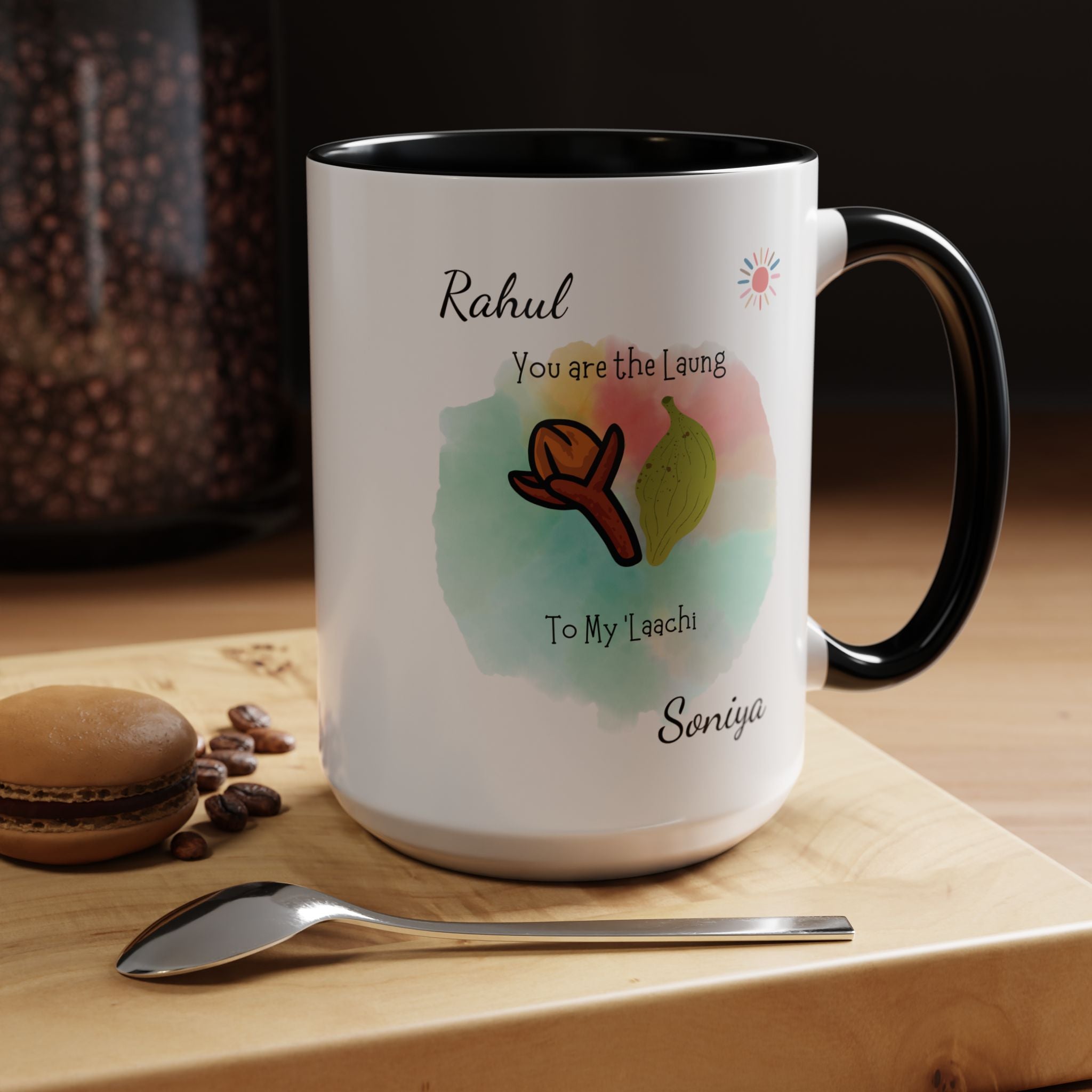 You Are The Laung To My Laachi Personalized Romantic Mug Accent Cup 11/15oz, Anniversary Wedding Valentines Custom Gift Him her Spouse BF GF