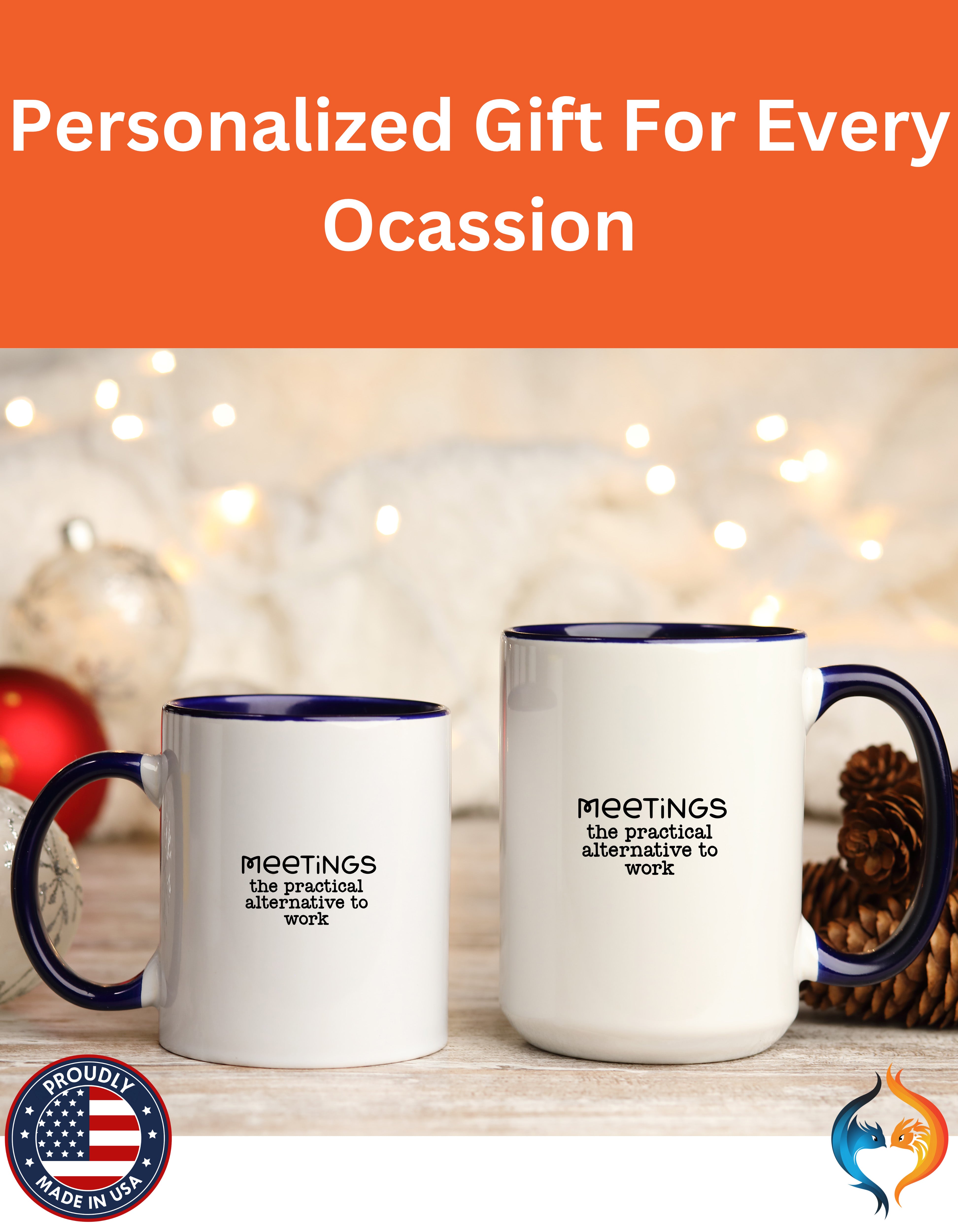 Meetings The Practical Alternative To Work Mug Lifestyle Mockup | Nutty Designs