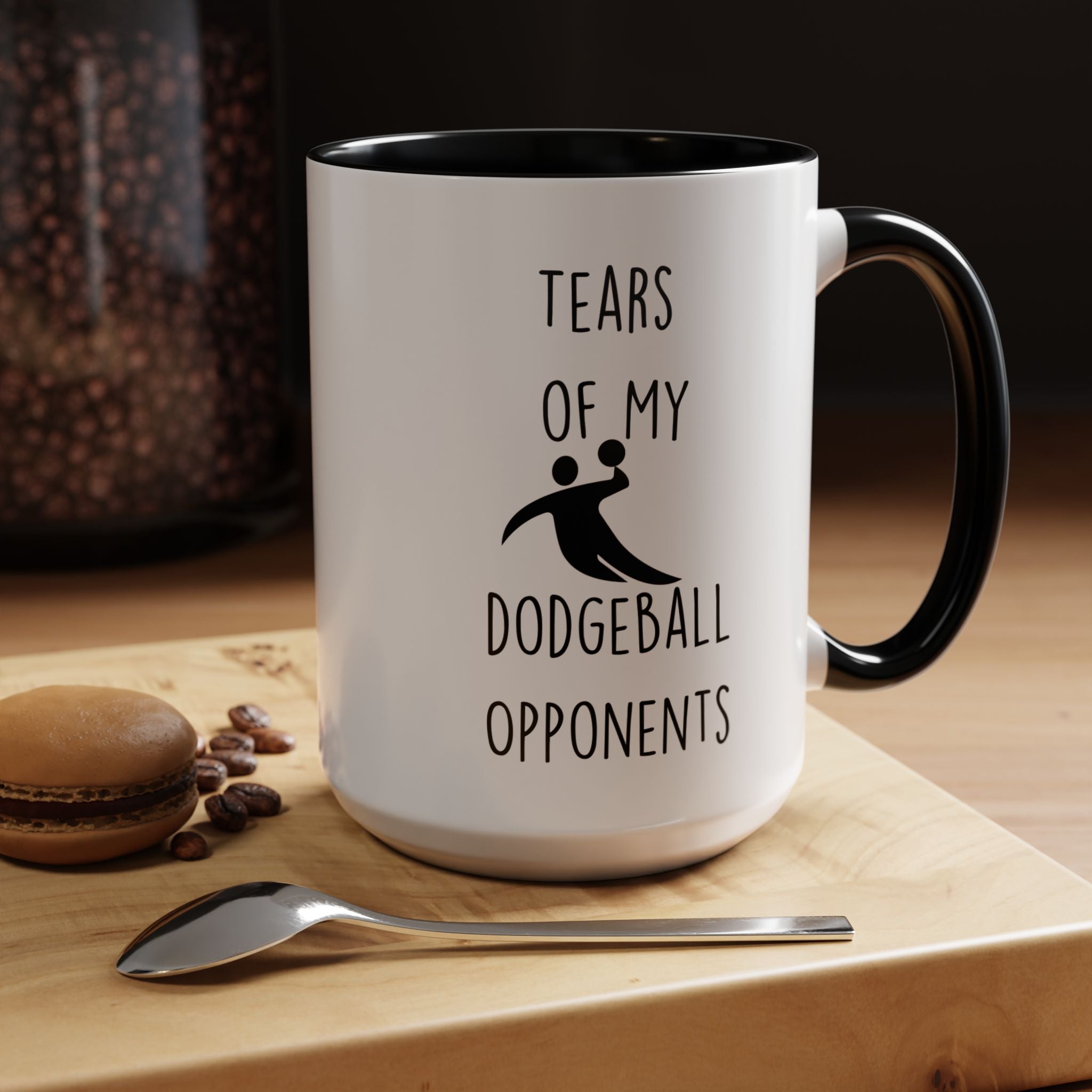 Funny Coffee Mug, Personalized Mug, Tears Of My Dodgeball Opponents, Accent Cup (11, 15oz), Sarcastic Mug,  Tea Coffee Cup, Gift Under 20
