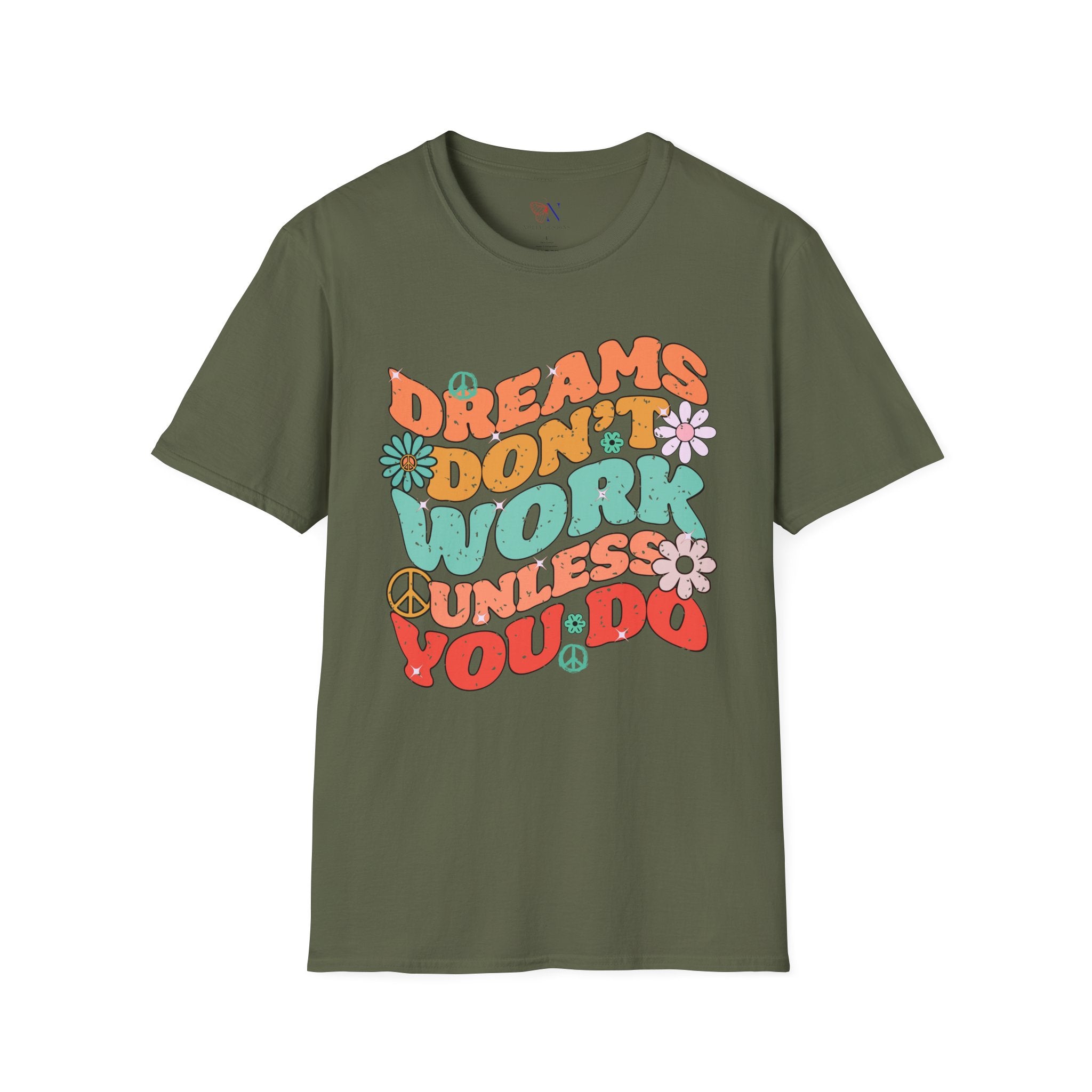 Motivational Graphic Tee, Inspirational Quote Shirt, Positive Vibes Tshirt, Goal Getter T-shirt, Dreams Don't Work Unless You top