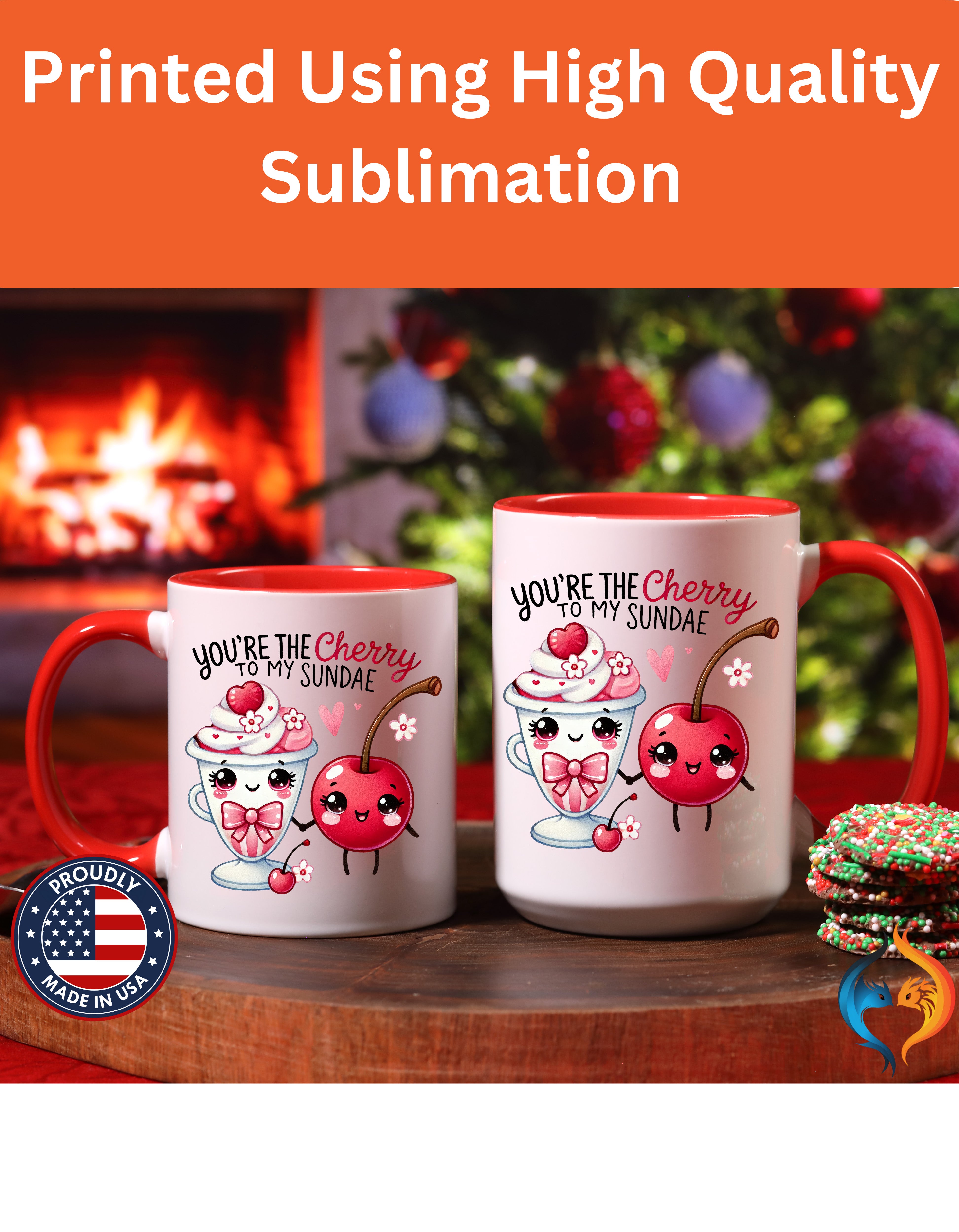 You Are The Cherry To My Sunday Romantic Mug Product Photo | Nutty Designs