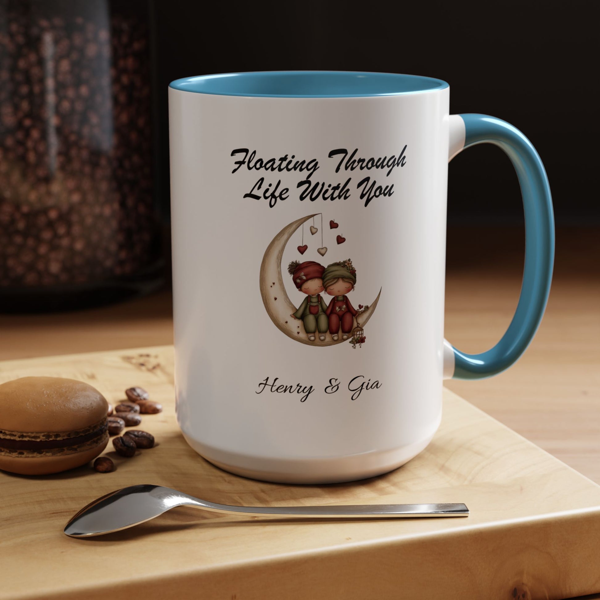 Floating Through Life With You Mug Lifestyle Mockup | Nutty Designs