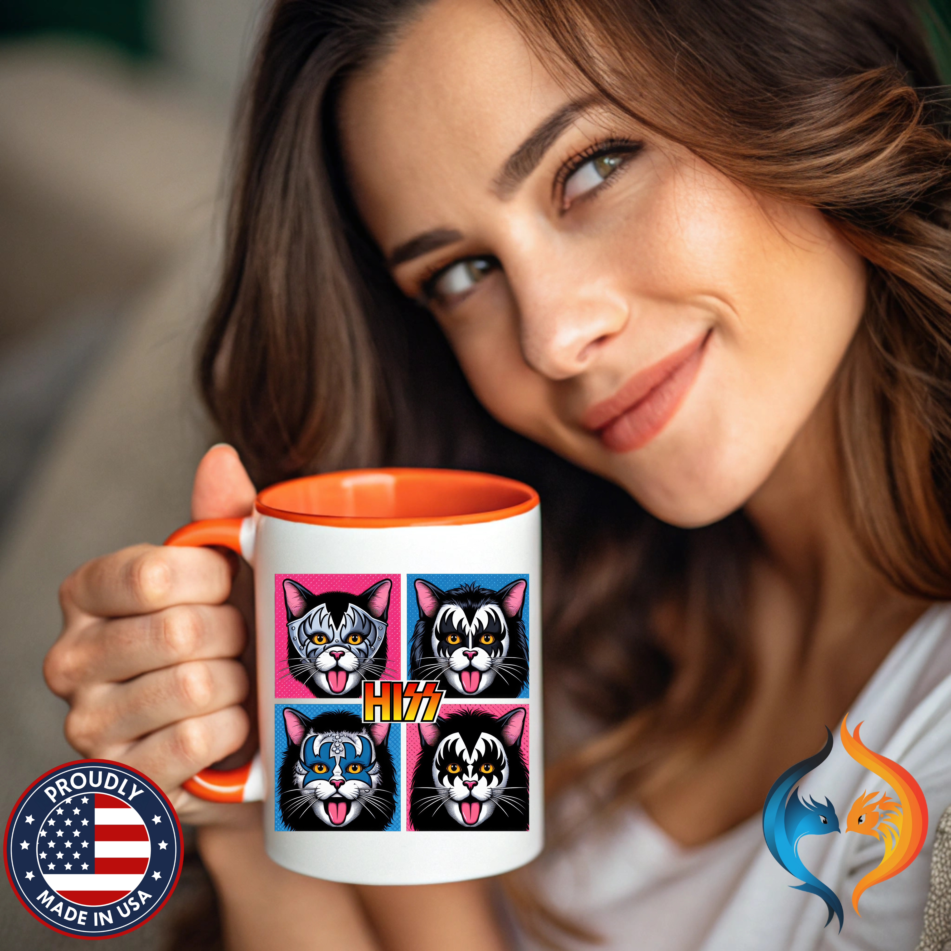 Hiss Mug Product Photo | Nutty Designs