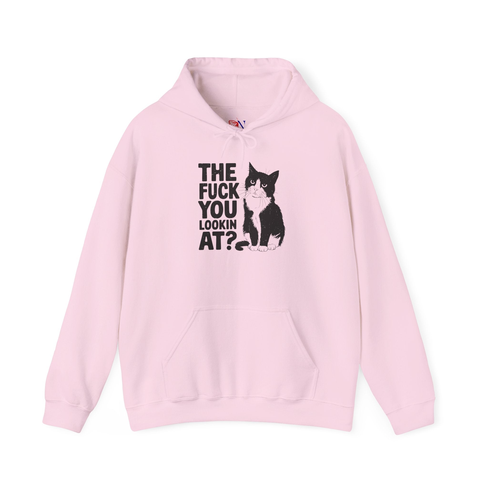 Hoodie — 'The Fuck You Lookin' At?' Grumpy Cat Graphic Pullover