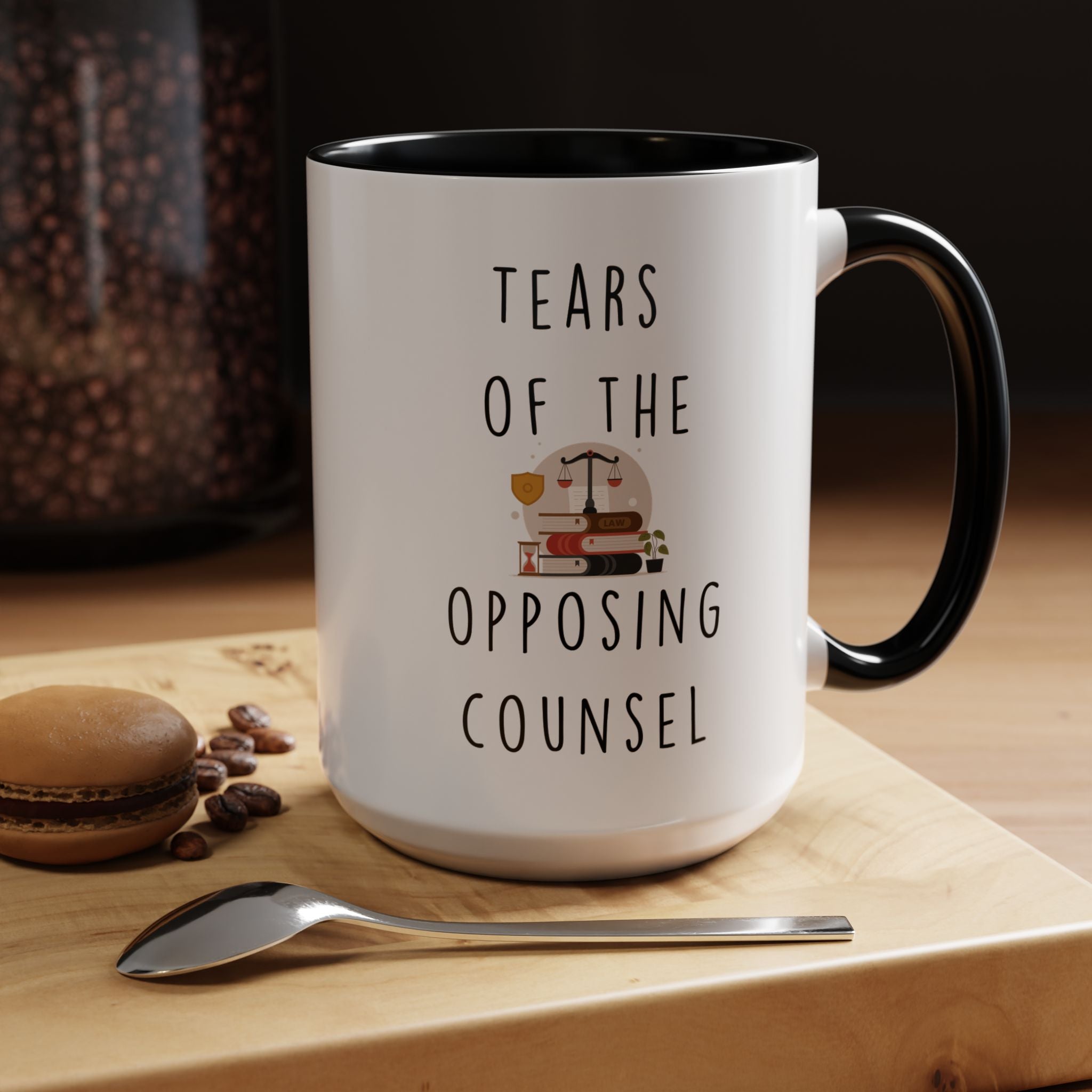 Funny Coffee Mug, Personalized Mug, Tears Of My The Opposing Counsel, Accent Cup (11, 15oz), Sarcastic Mug,  Tea Coffee Cup, Gift Under 20