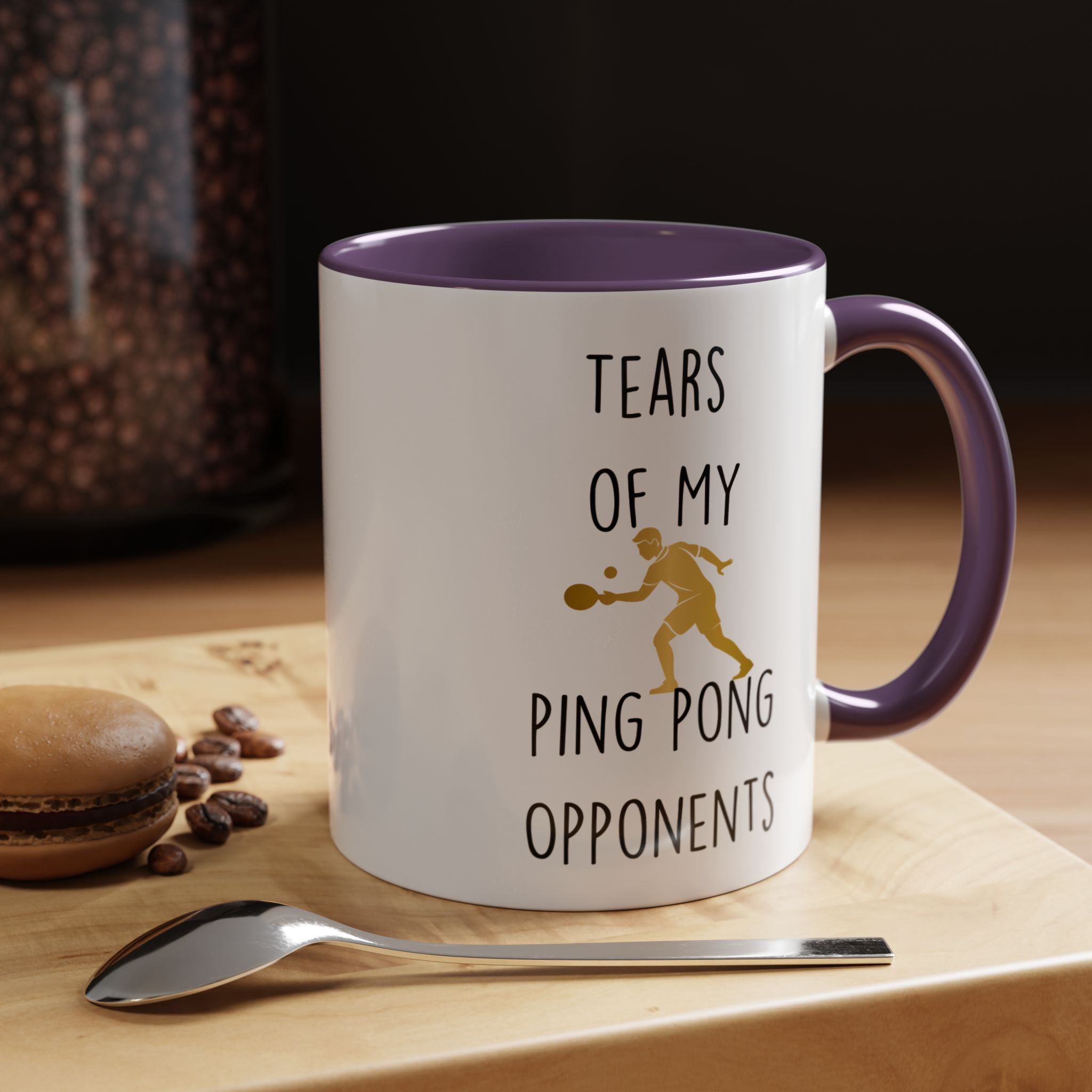 Funny Coffee Mug, Personalized Mug, Tears Of My Ping Pong Opponents, Accent Cup (11, 15oz), Sarcastic Mug,  Tea Coffee Cup, Gift Under 20