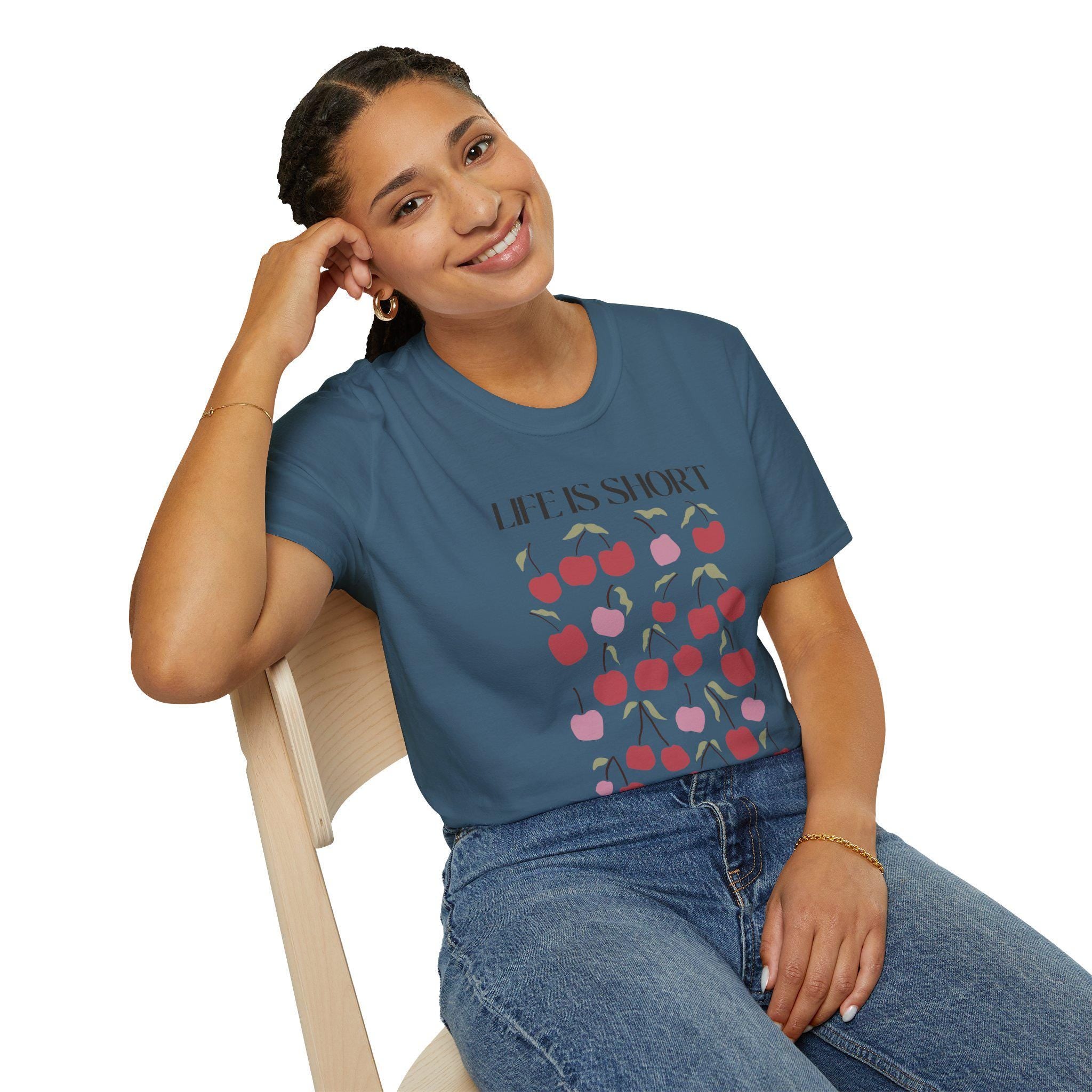 Life is Short Cute Shirt, Motivational Party Vacation Tee, Gift for Him & Her - Sweet Positive Vibes