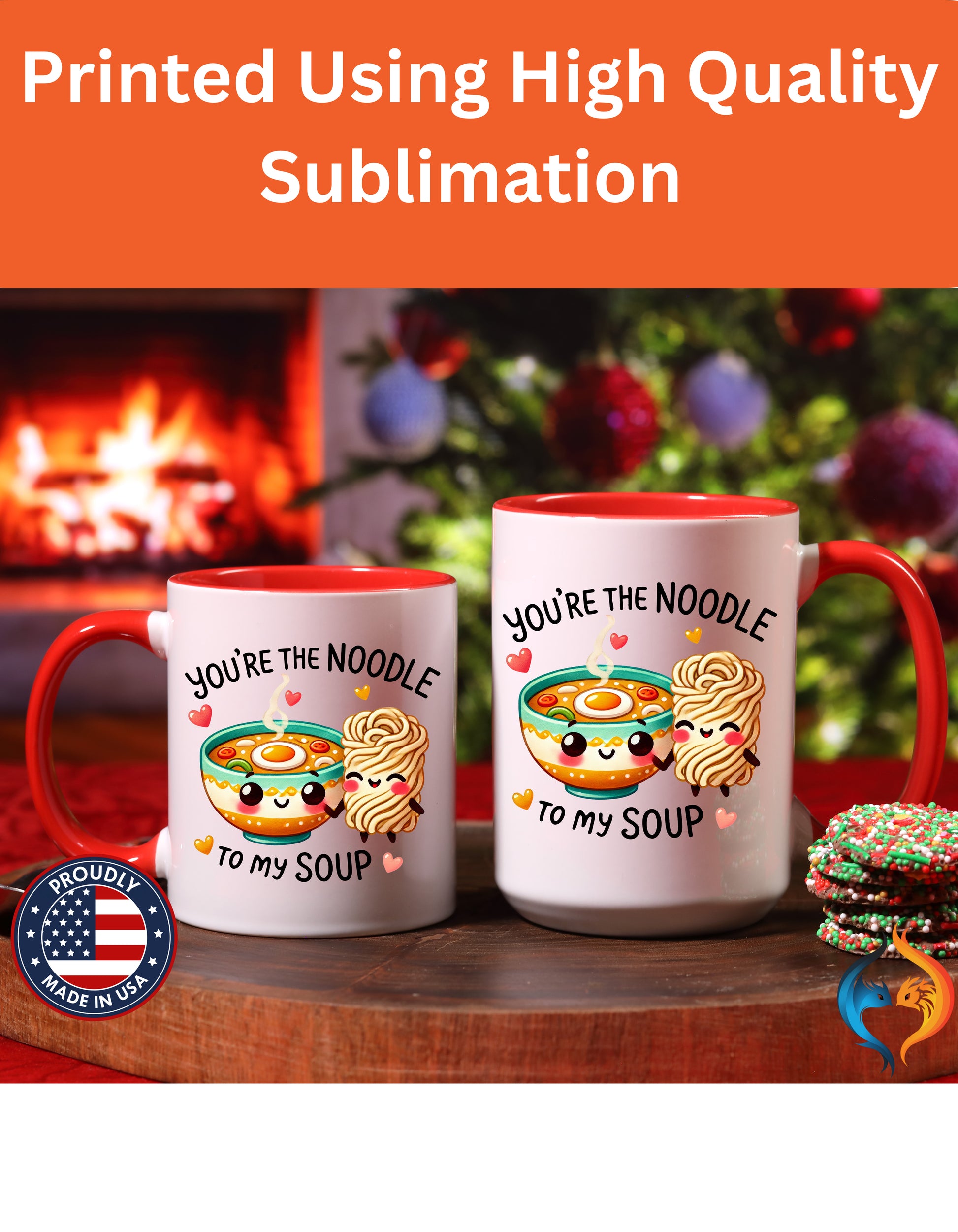 You Are The Noodle To My Soup Romantic Mug Product Photo | Nutty Designs