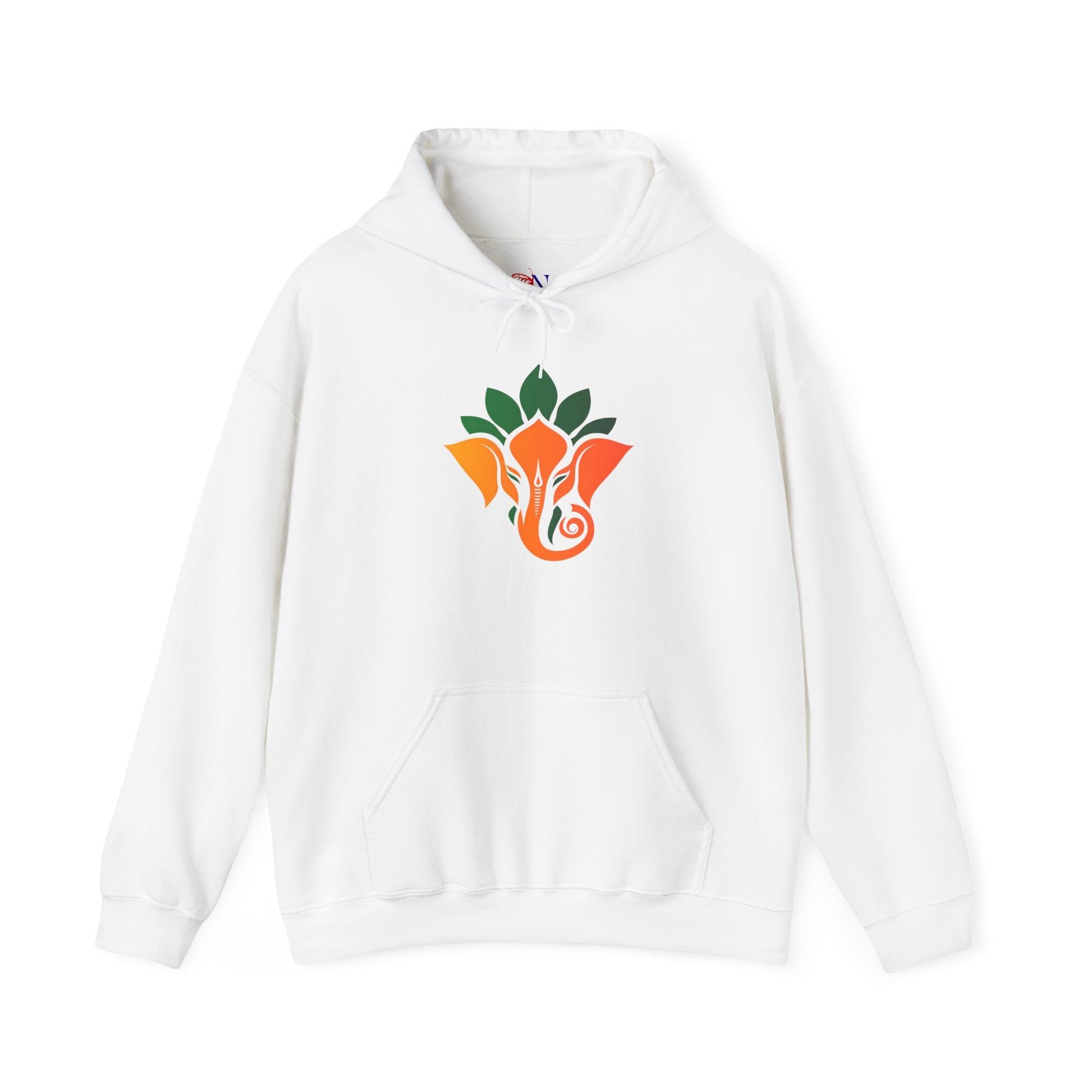 Ganesha Lotus Hoodie - Indian Elephant Symbol Pullover