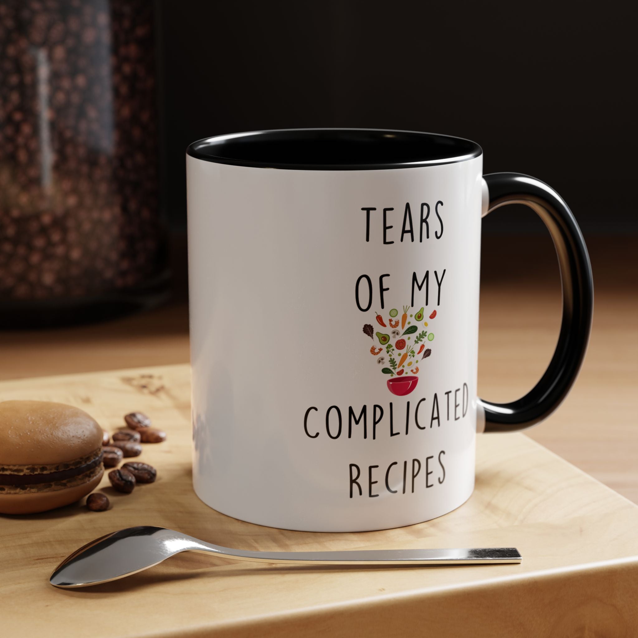 Funny Coffee Mug, Personalized Mug, Tears Of My Complicated Recipes, Accent Cup (11, 15oz), Sarcastic Mug,  Tea Cup, Gift Under 20, Tea Cup