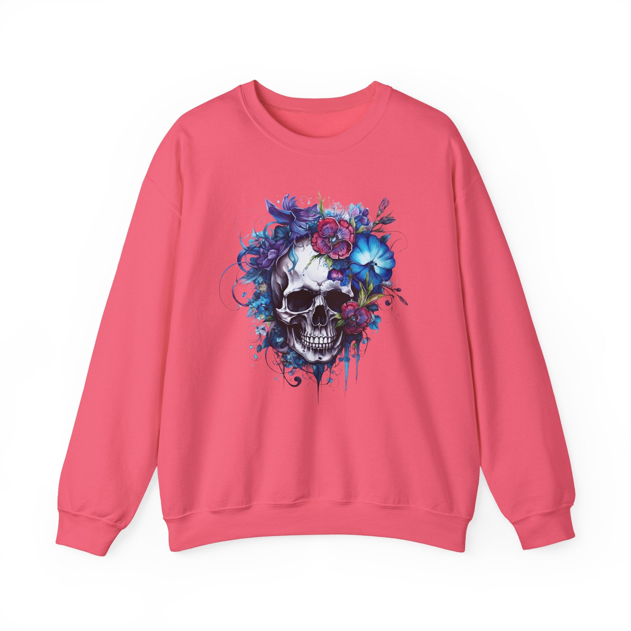Skull Bloom, Halloween Themed Sweatshirt