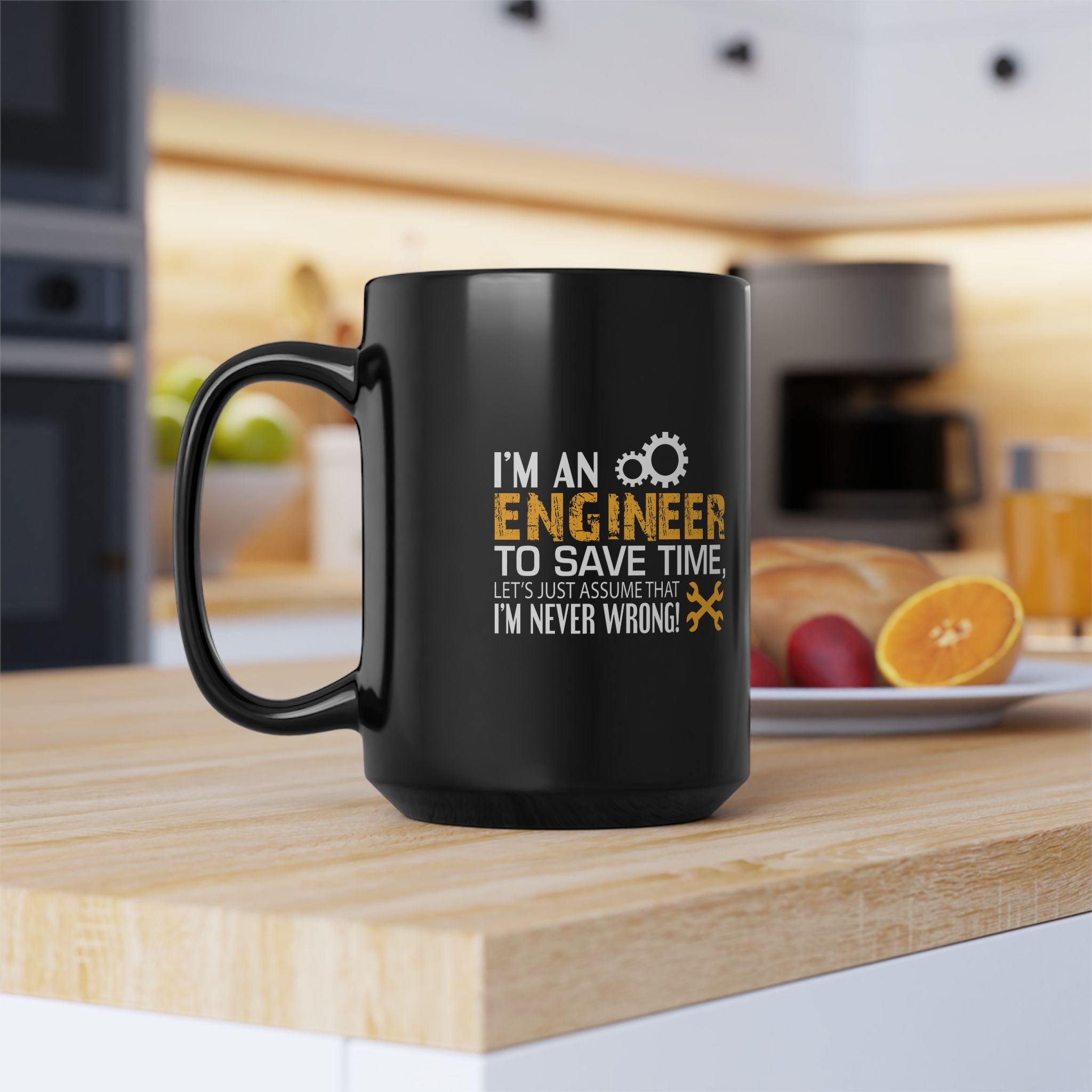 Funny Engineer Mug - Perfect Gift for Engineers, Coffee Lovers, Office Decor, Birthday, Graduation
