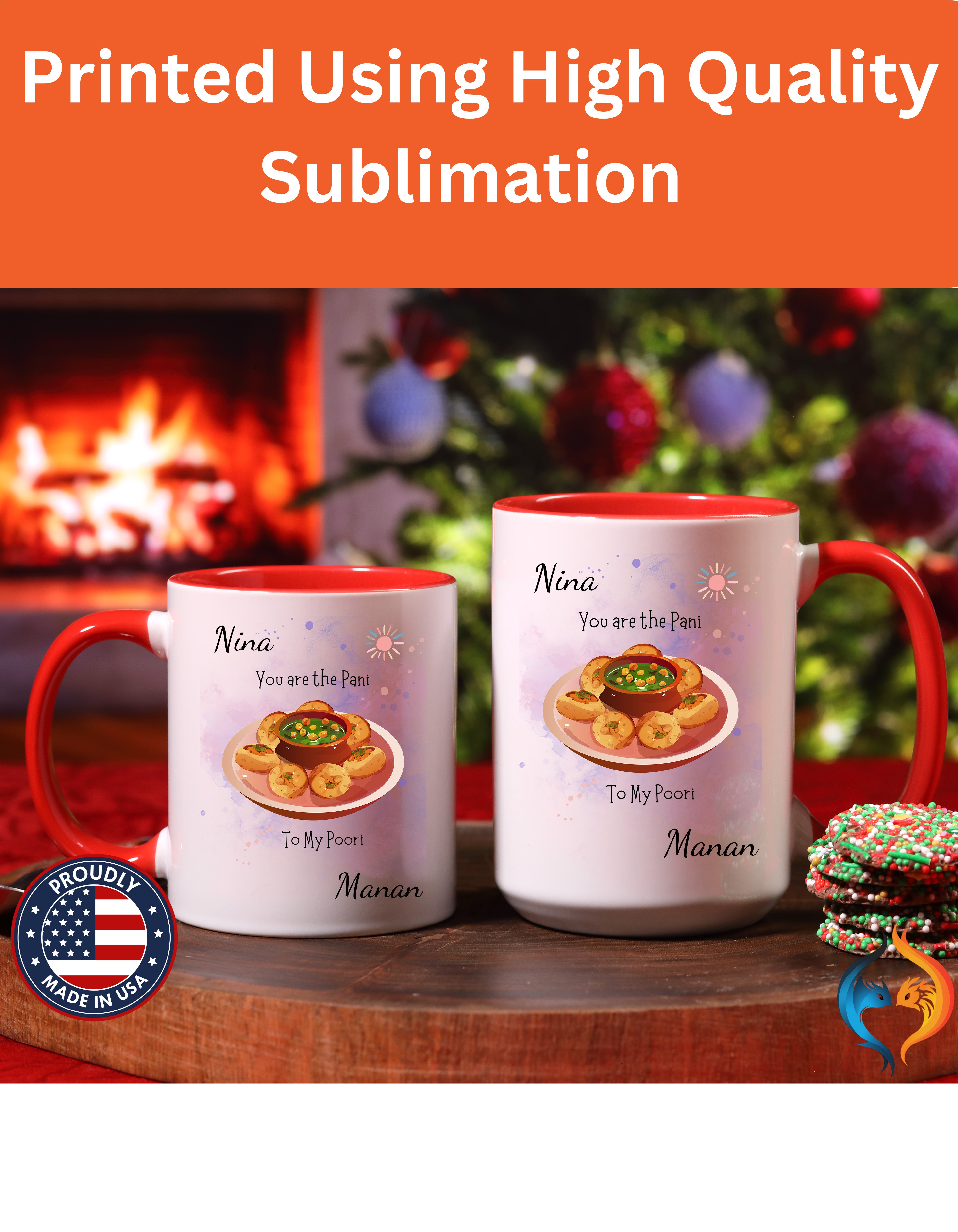 You Are Pani To My Poori , Anniversary, Wedding, Valentines Mug Product Photo | Nutty Designs