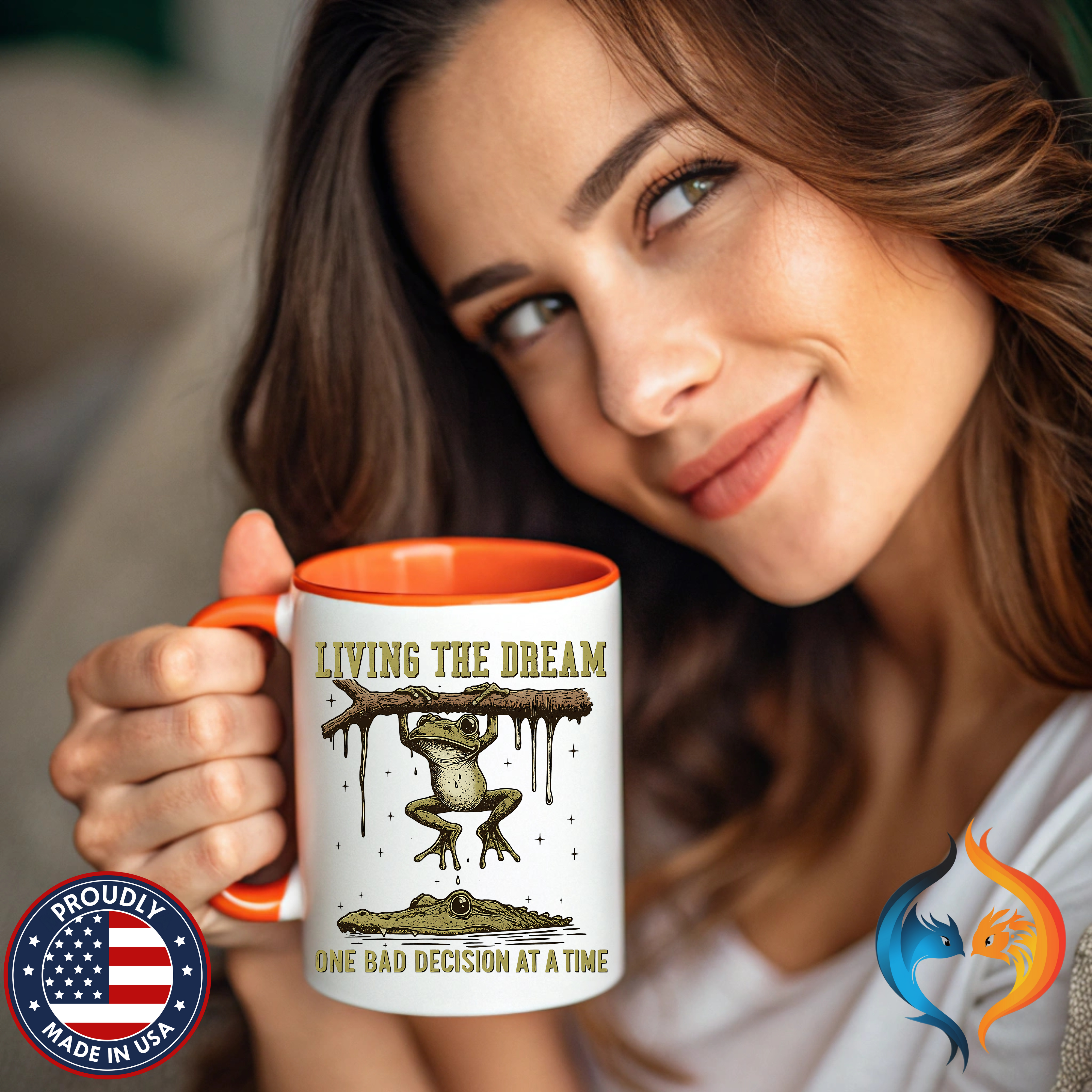 Living The Dream One Bad Decision Mug Product Photo | Nutty Designs