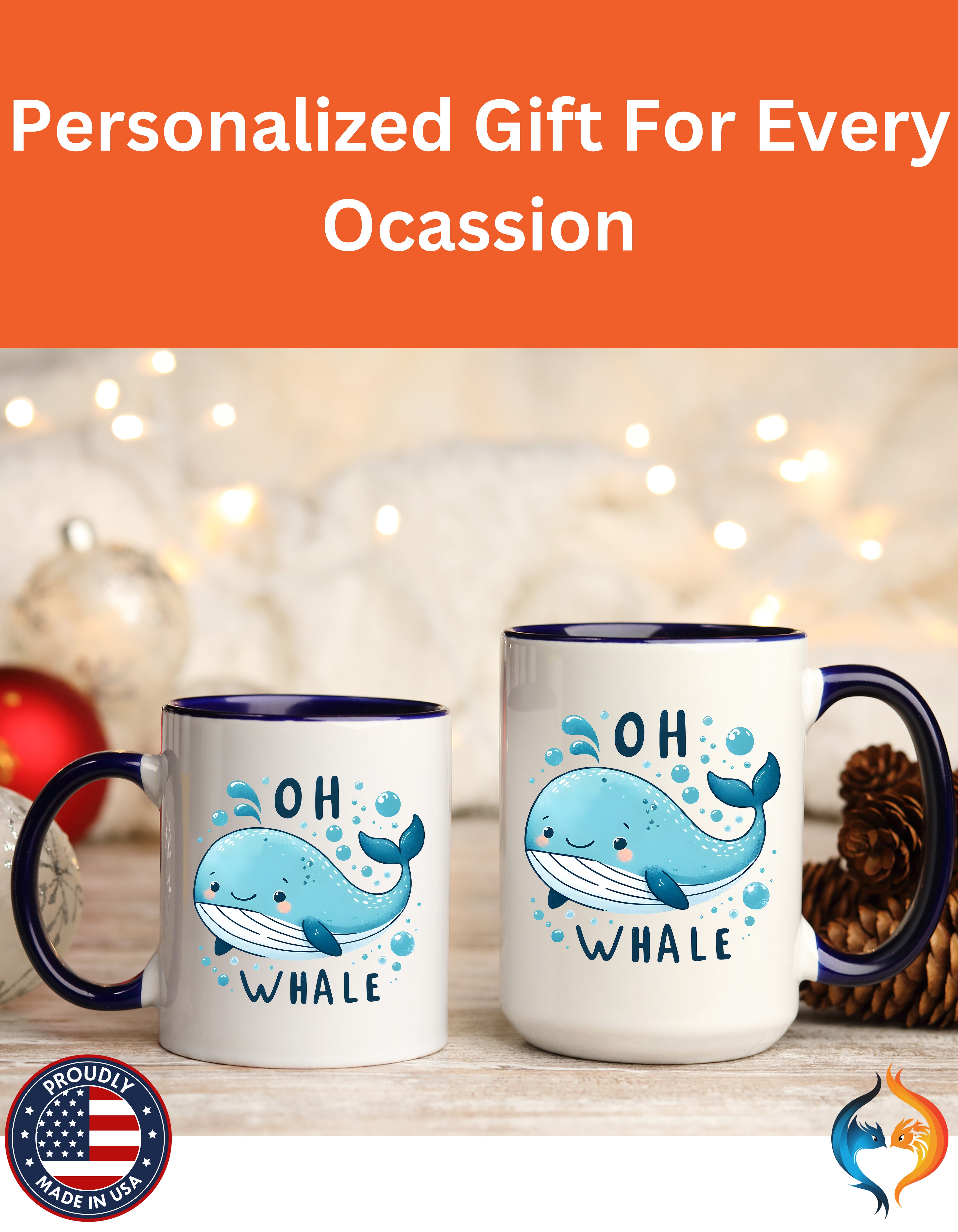 Whale Mug Lifestyle Mockup | Nutty Designs