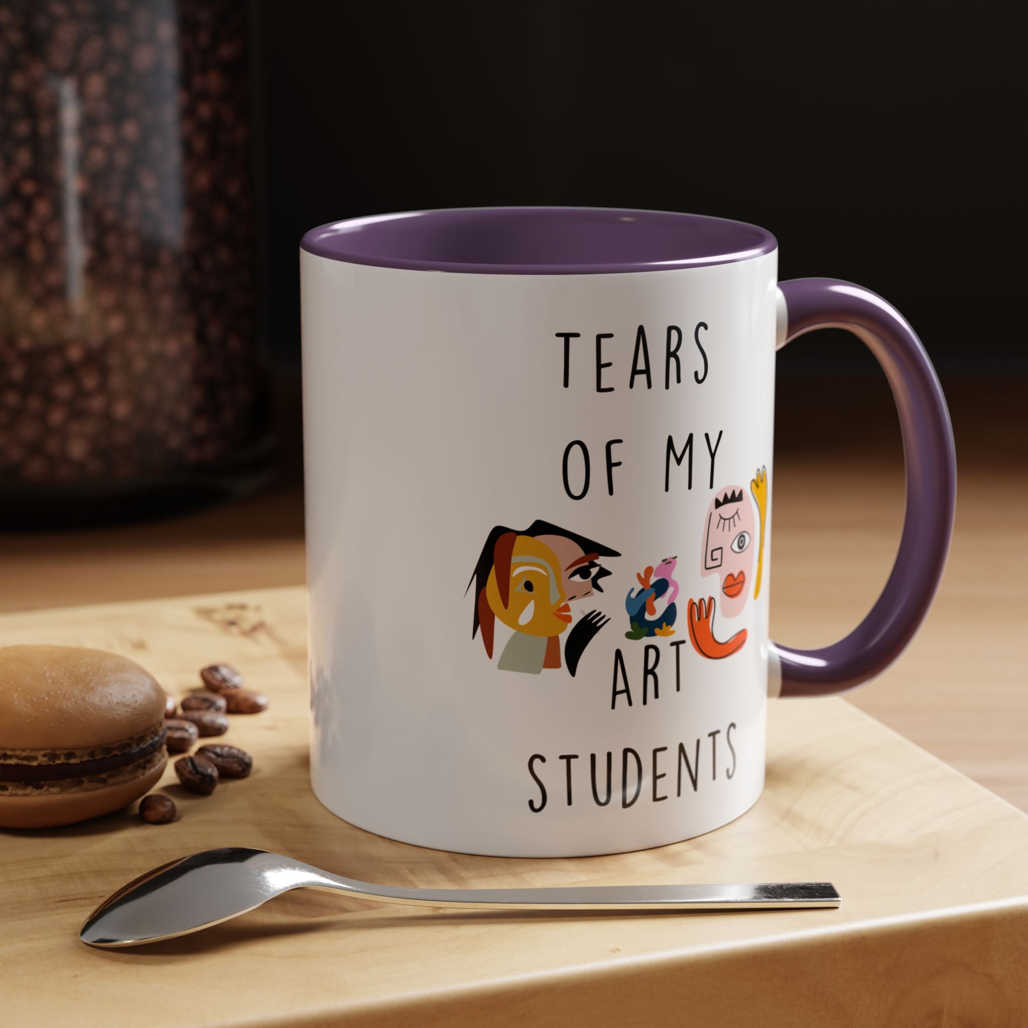 Funny Coffee Mug, Personalized Mug, Tears Of My Arts Students, Accent Cup (11, 15oz), Sarcastic Mug,  Tea Coffee Cup, Gift Under 20