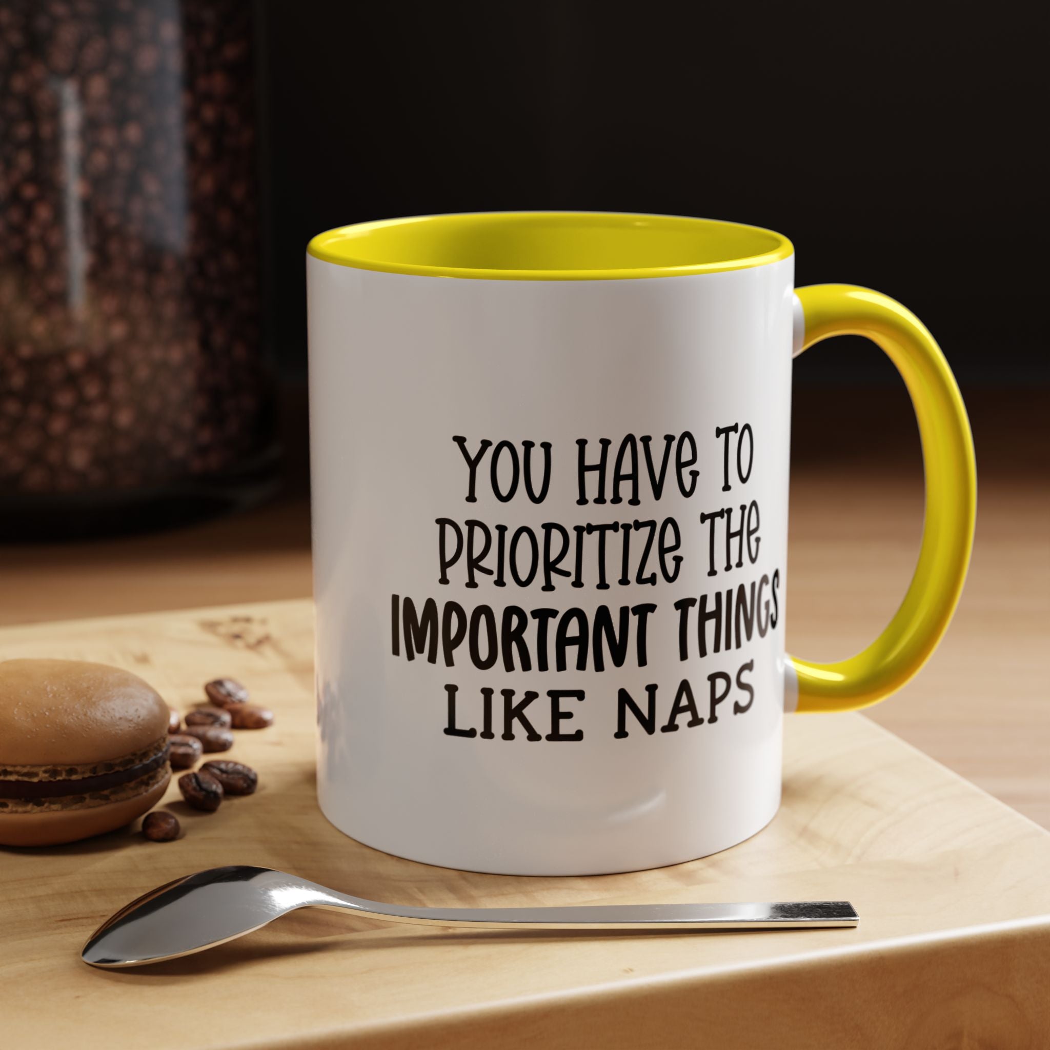 Important Things | Funny Coffee Mug, Sarcastic Tea Cup, Unique Gift Idea