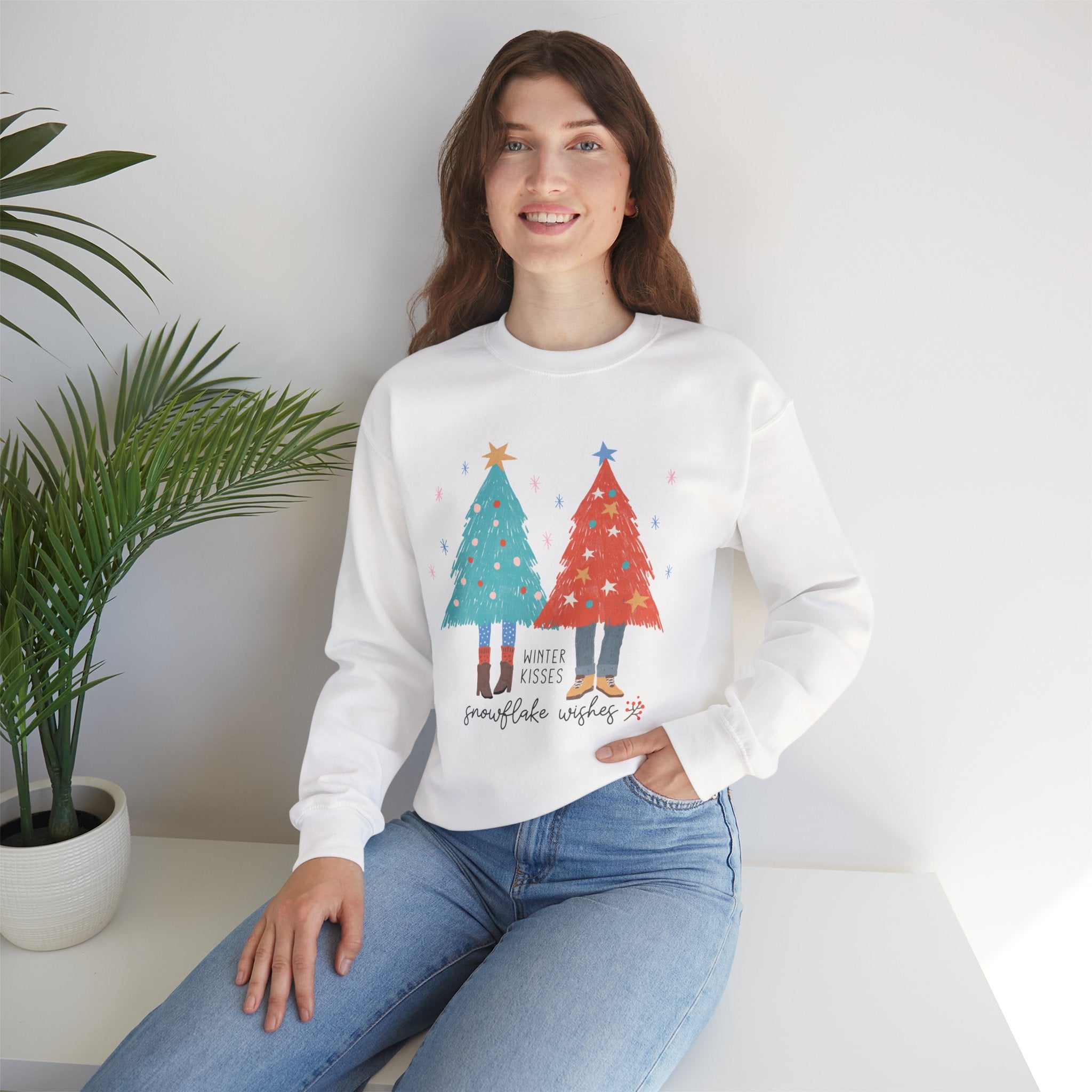 Winter Kisses Snowflake Wishes sweatshirt