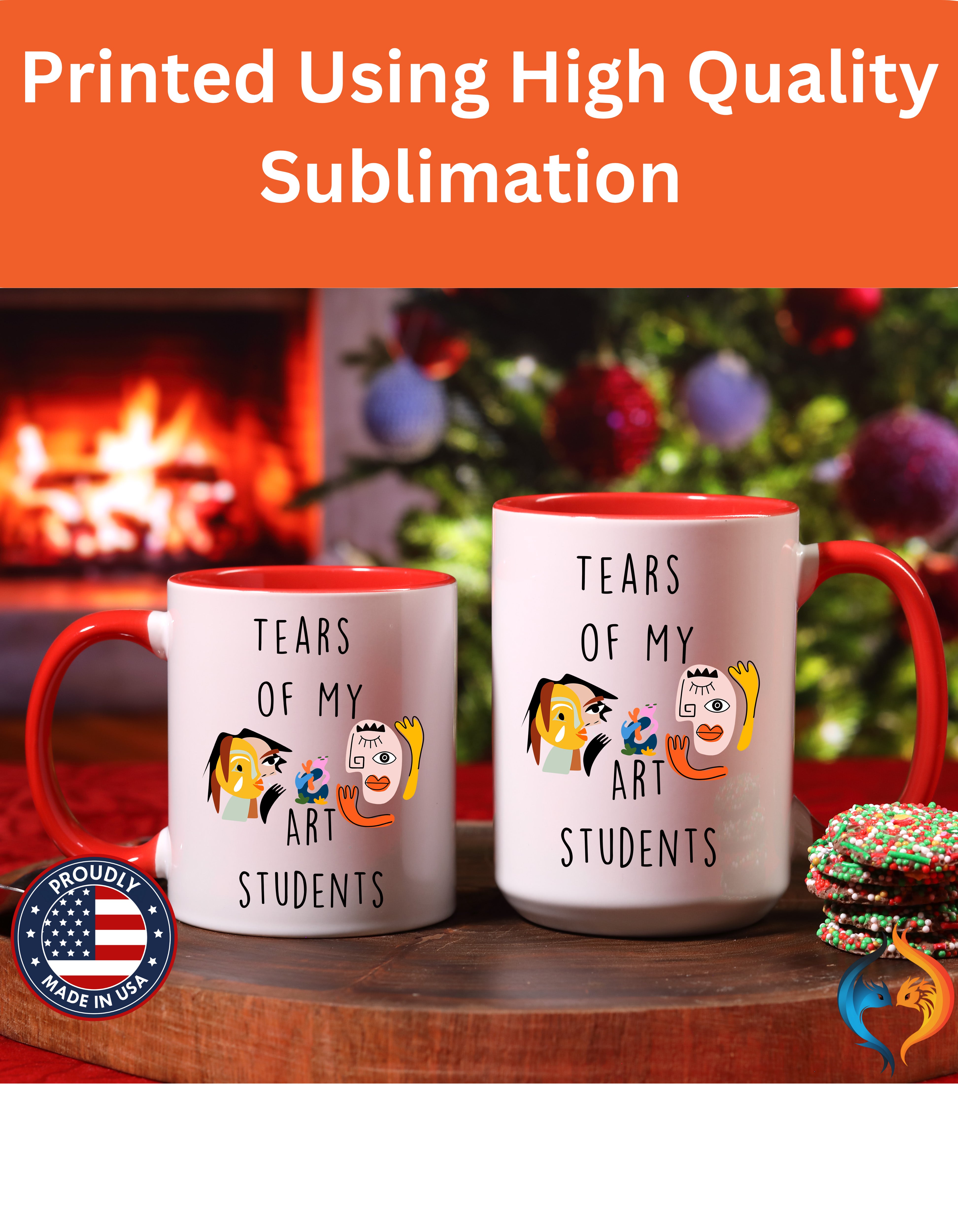 Tears Of My Arts Students, Sarcastic , Tea Coffee Cup Mug Lifestyle Mockup | Nutty Designs