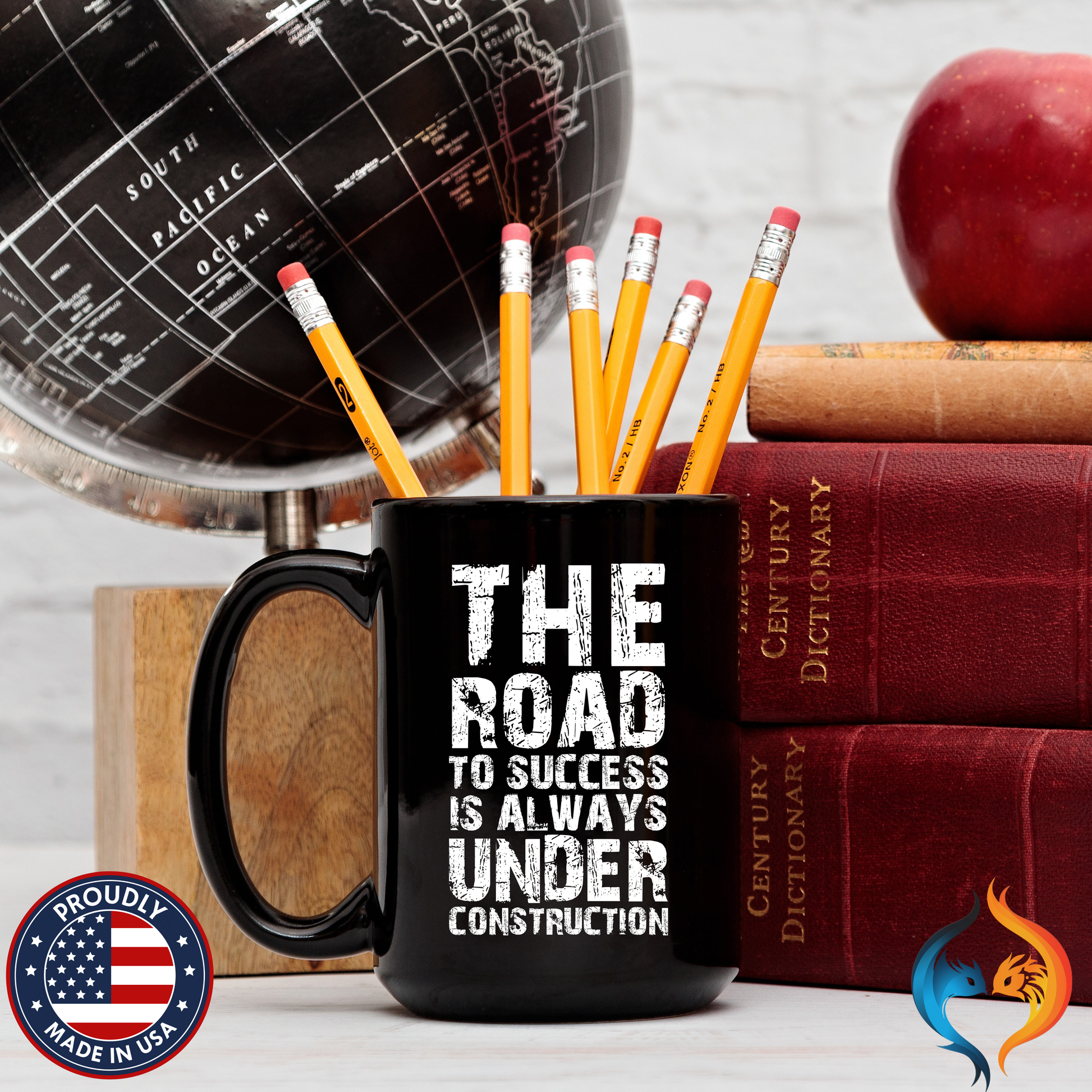 Road To Success is Always Under Construction Mug Lifestyle Mockup | Nutty Designs
