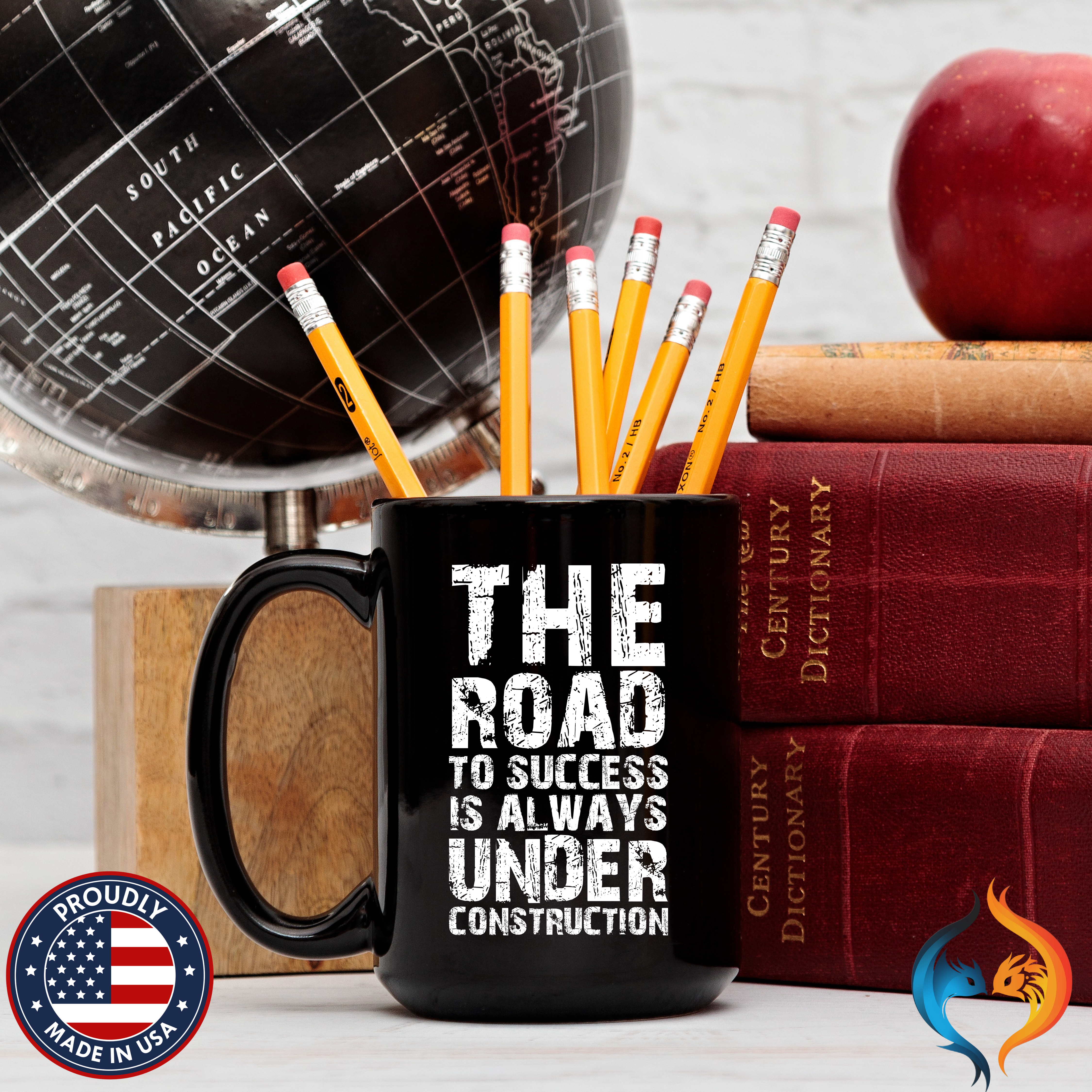Road To Success is Always Under Construction Mug Lifestyle Mockup | Nutty Designs