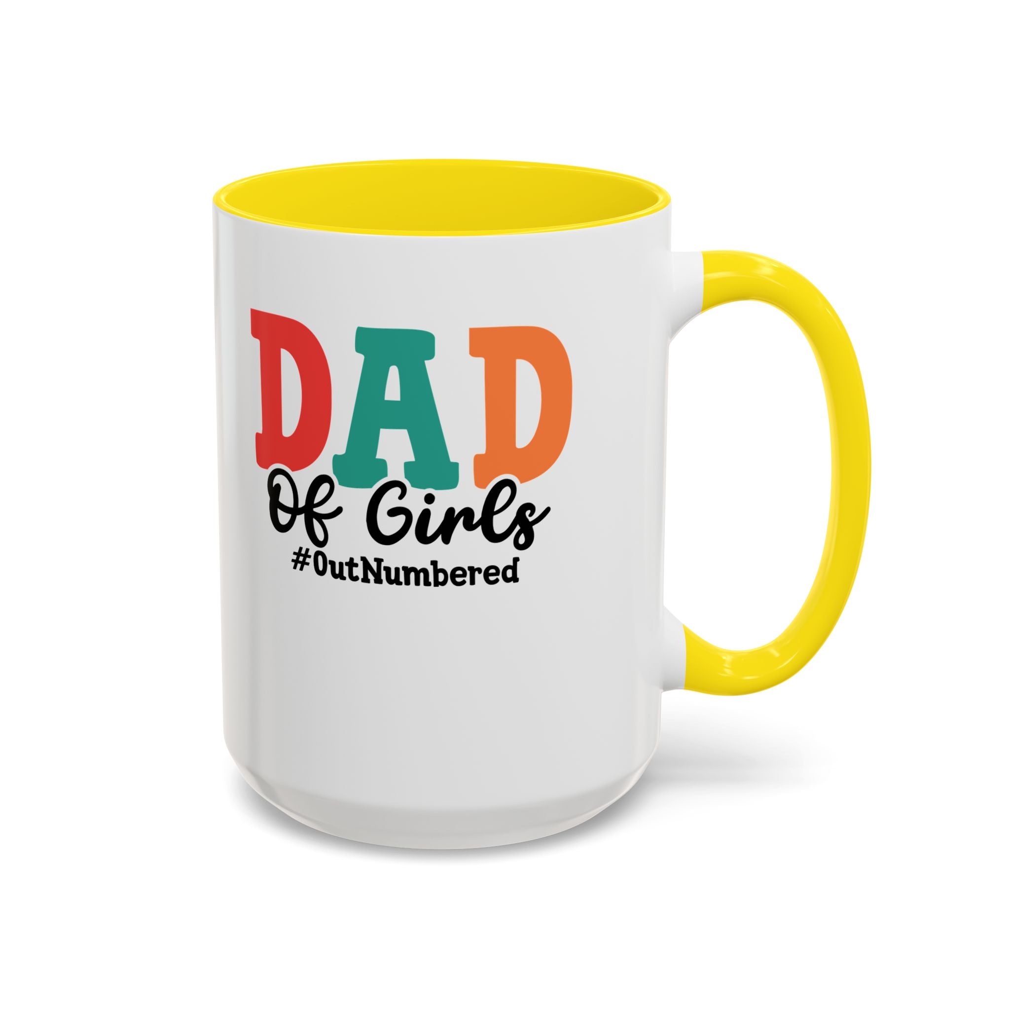 Dad of girls #outnumbered Mug - Funny Dad Gift