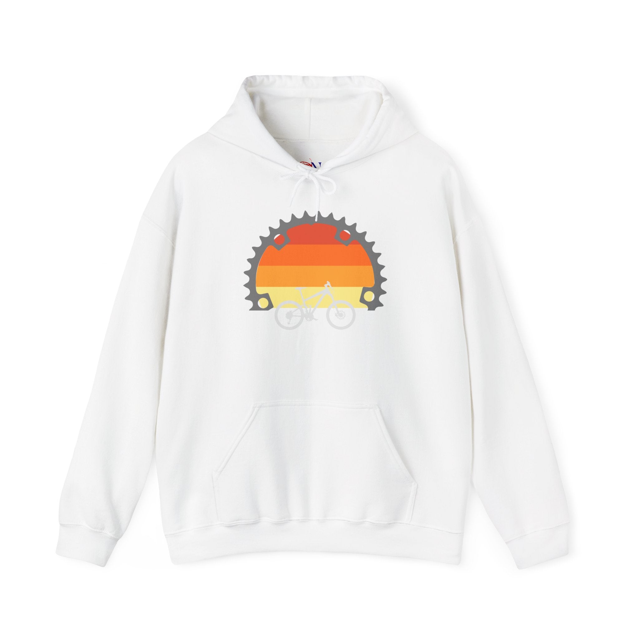 Retro Sunset Bicycle Gear Hoodie