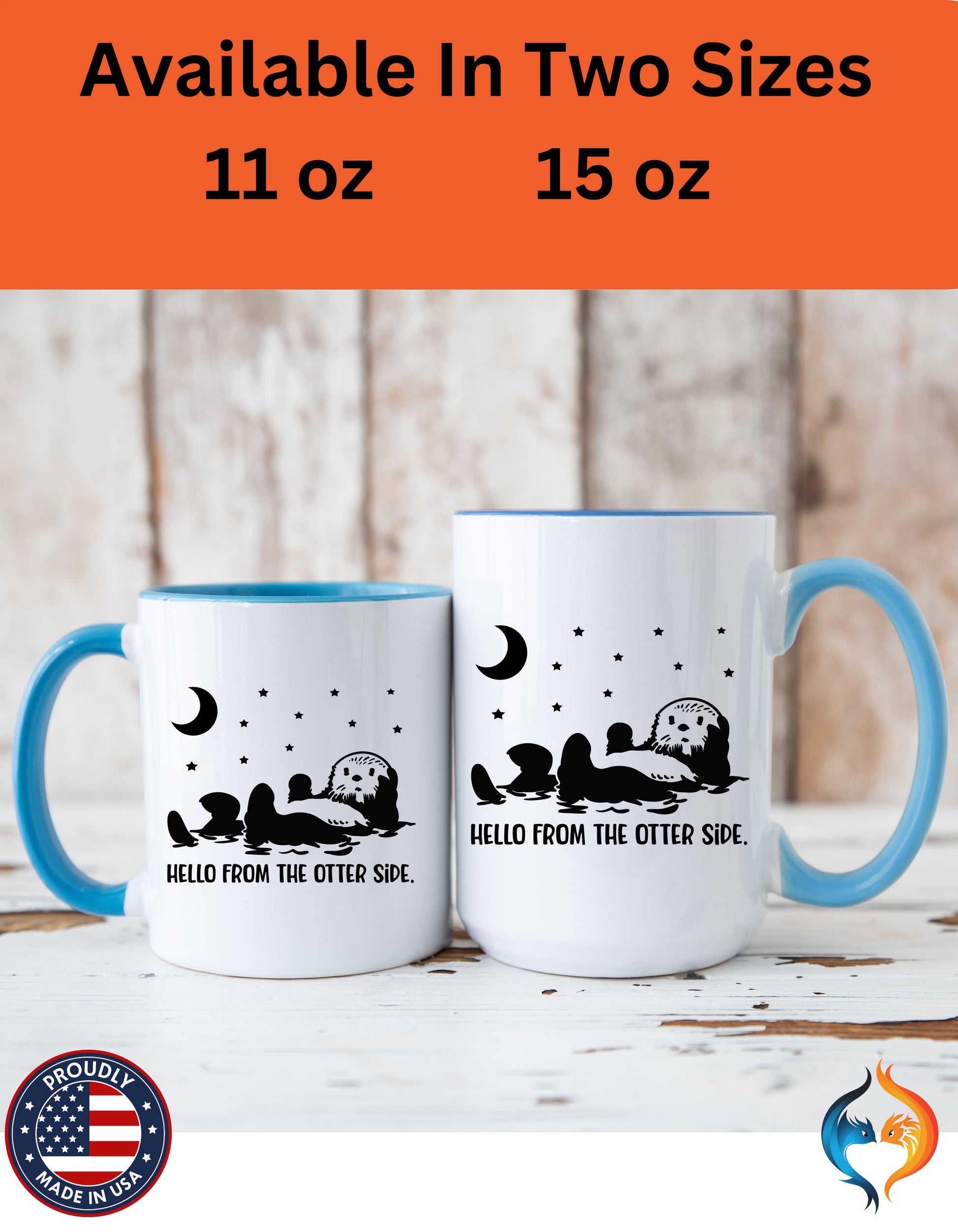 Hello From The Otter Side Mug Lifestyle Mockup | Nutty Designs