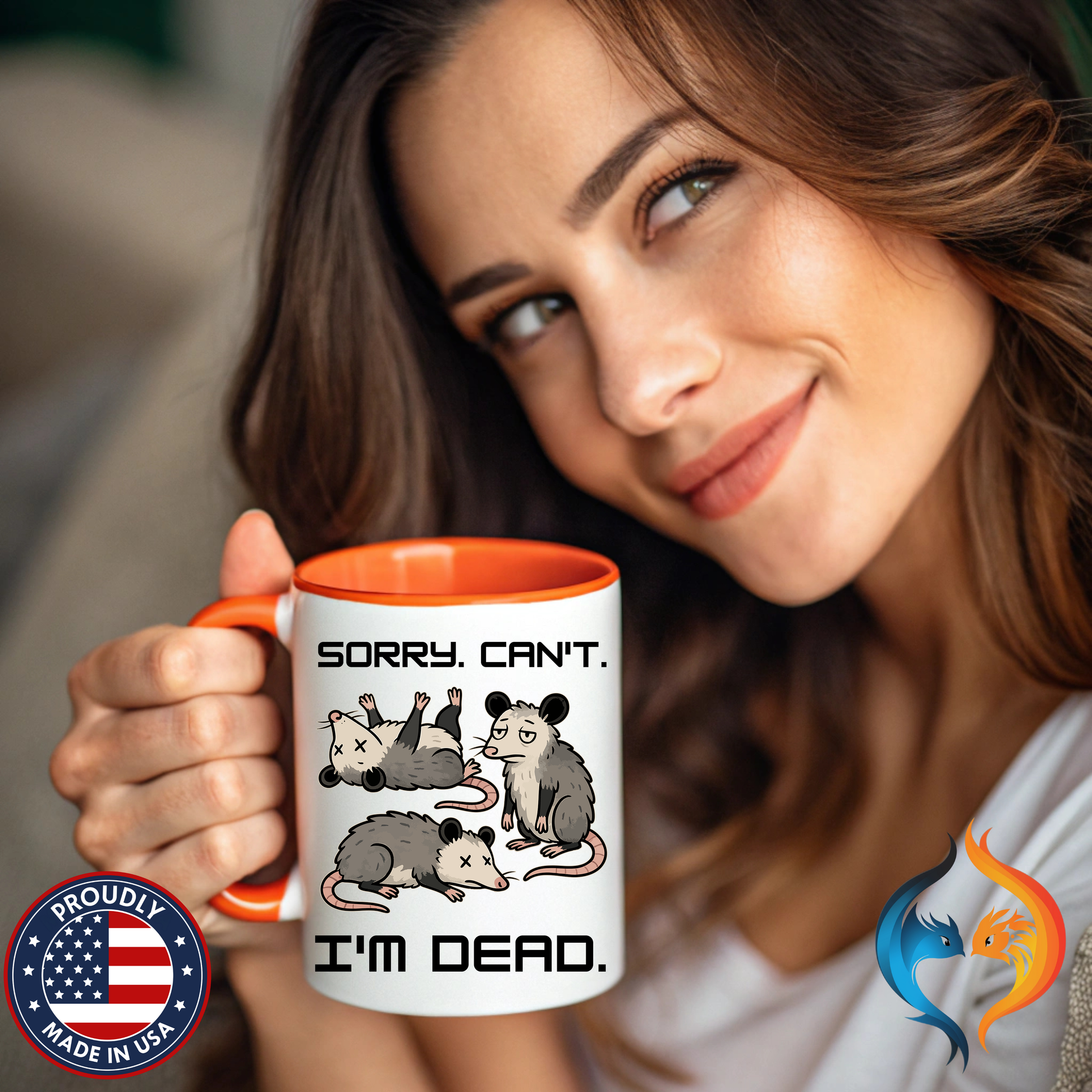 Sorry Can t I m Dead Mug Product Photo | Nutty Designs