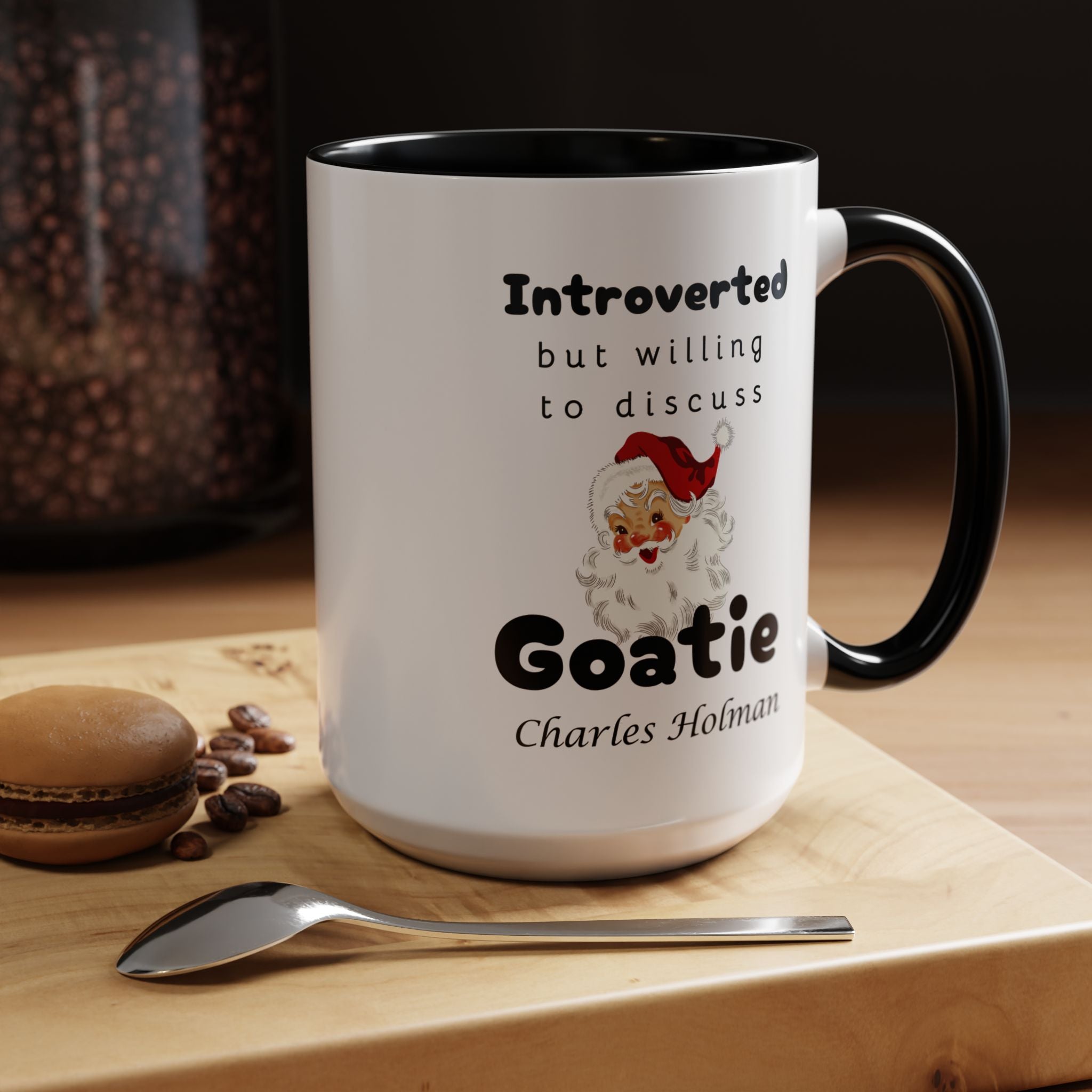 Funny Goatie & Santa Claus Beard Personalized Coffee Mug