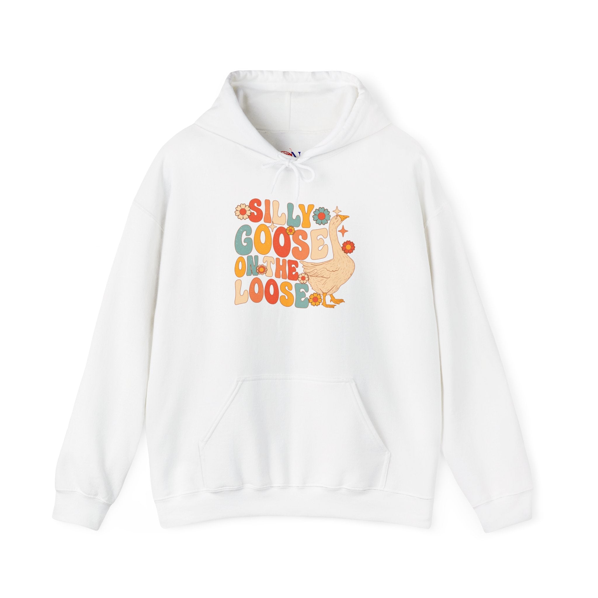 Goose Hoodie — "Silly Goos On The Loose" Retro Cute Graphic Hoodie