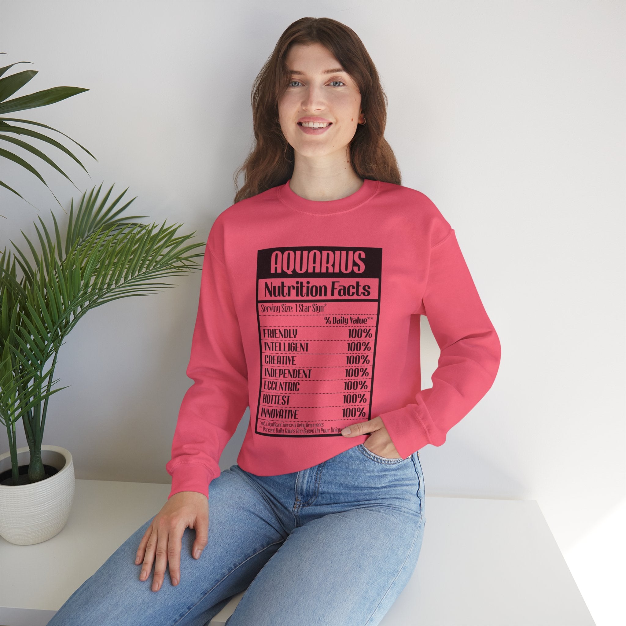 Aquarius nutrition facts sweatshirt