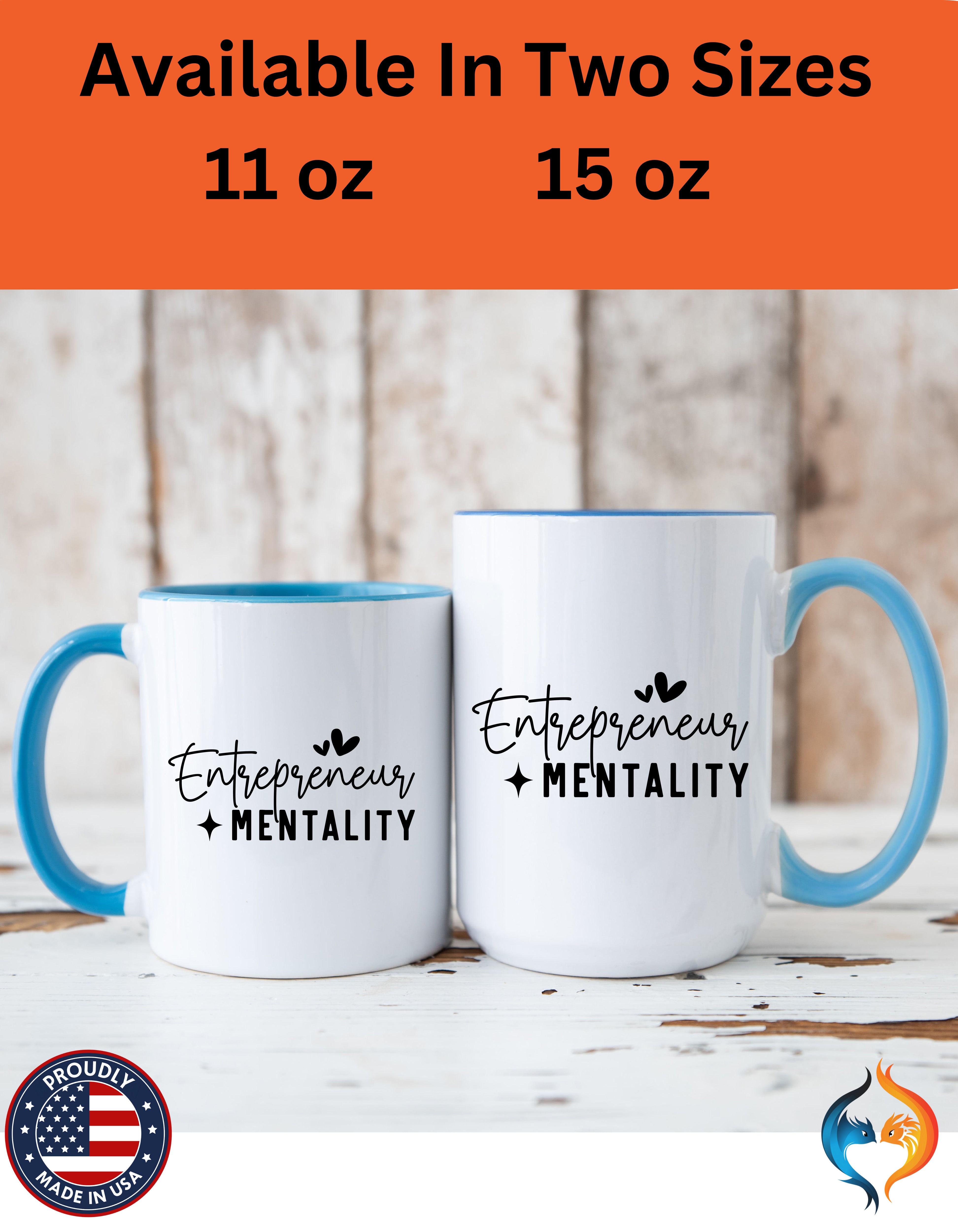 Entrepreneur Mentality Mug Product Photo | Nutty Designs