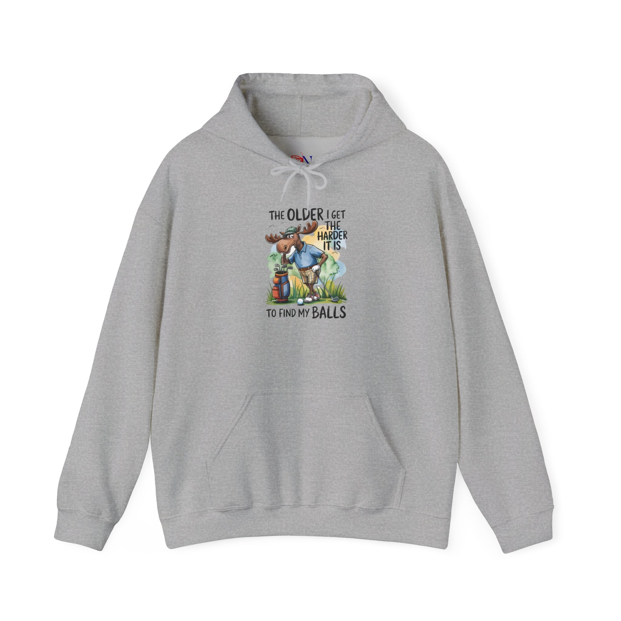 Golf Hoodie - "The Older I Get It Takes Me Longer to Find My Balls" Humorous Golf Pullover