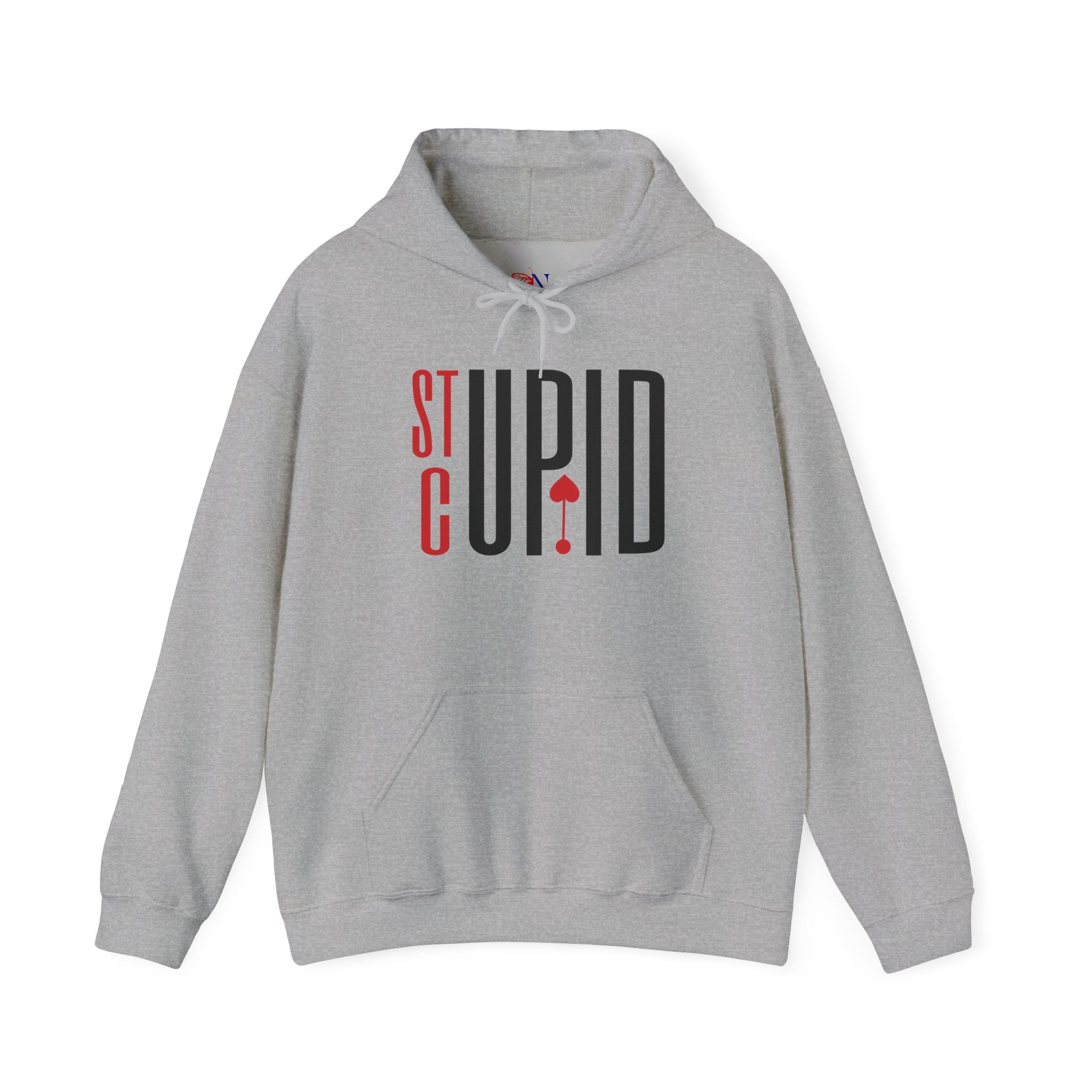St Cupid Graphic Hoodie — Playful Heart Ace Design