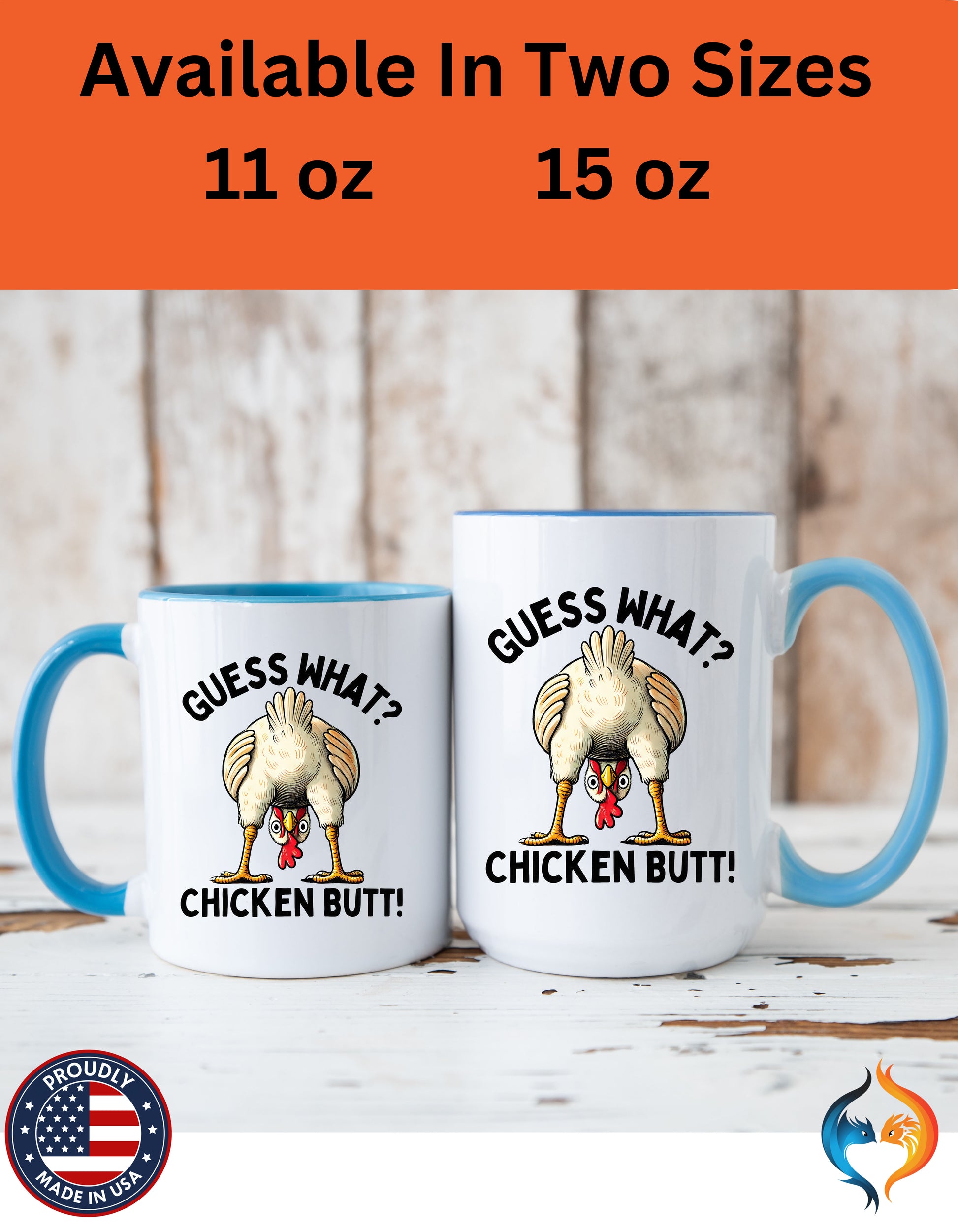 Guess What Chicken Butt Cup Mug Lifestyle Mockup | Nutty Designs