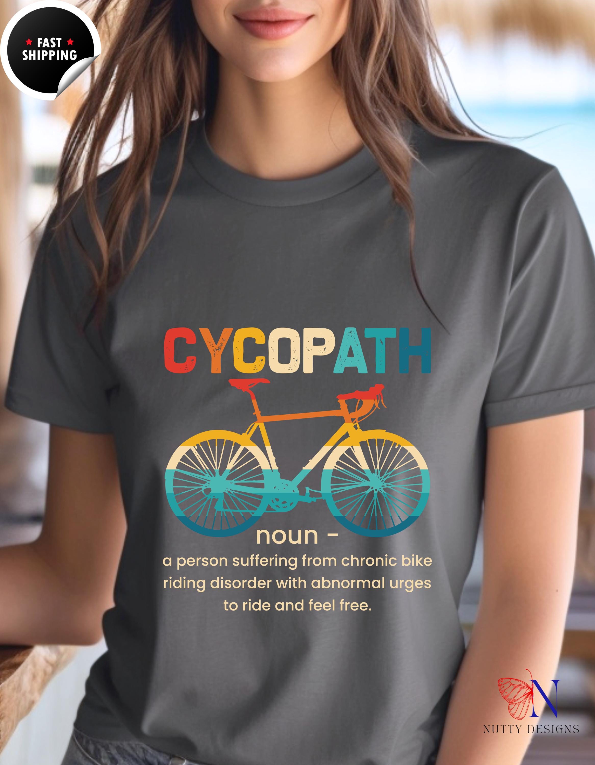 Cycopath Funny Biking Pun T-shirt | Cool Cycling Tee for Bicycle Lovers & Gift for Riders