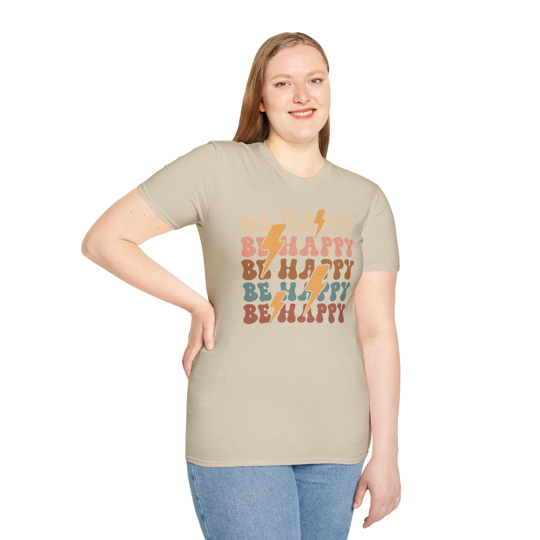 Be Happy, Encouraging T-Shirt, Happy T-Shirt, Positive Sayings Tshirt, Good Vibes Only, Positivity Quotes unisex Shirt